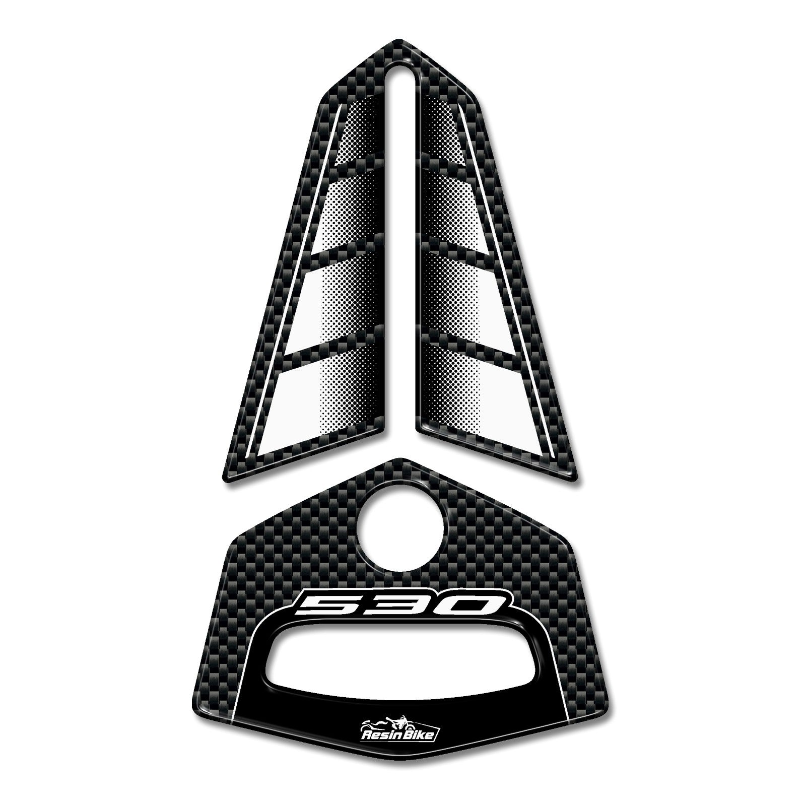 Resin Bike 3D Motorcycle Stickers - Top Yoke | Yamaha TMAX 530 2012>2016 RB-B29953J3 - Pyramid Motorcycle Accessories