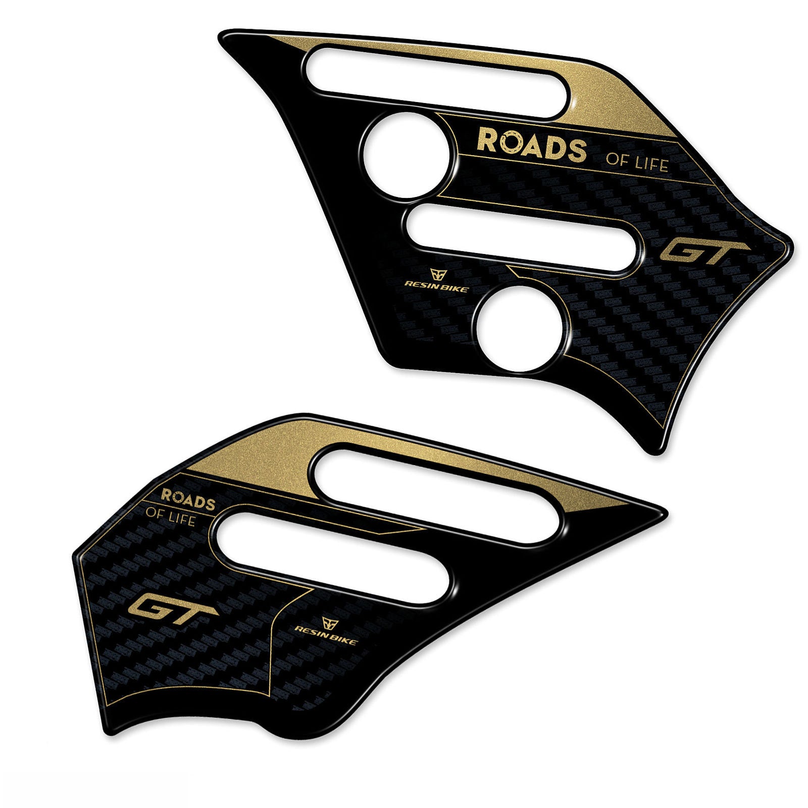 Resin Bike 3D Motorcycle Stickers - Heel Pads | Yamaha Tracer 9 GT 2025>2026 - Pyramid Motorcycle Accessories
