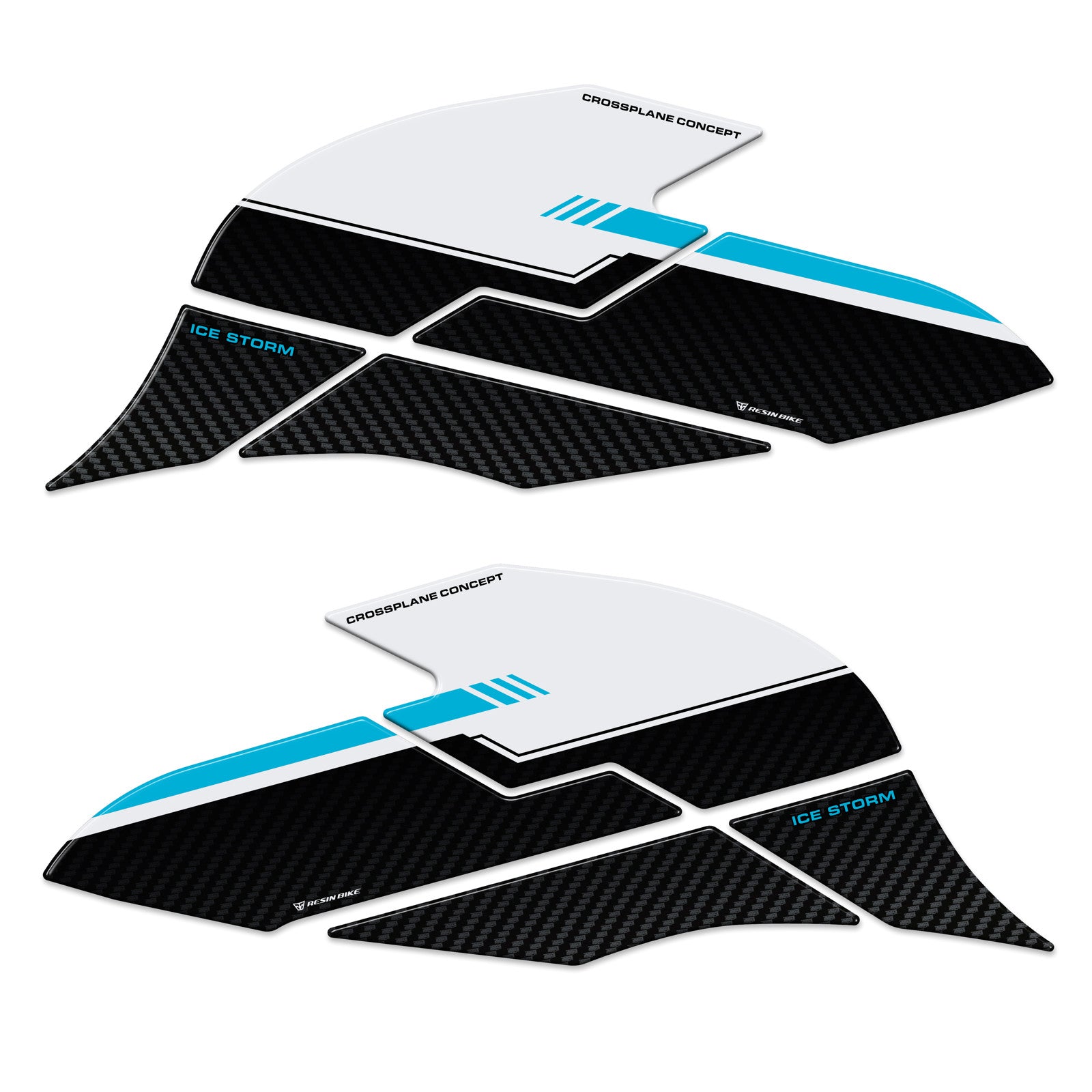 Resin Bike 3D Motorcycle Stickers - Tank Sides | Yamaha MT-07 2025>Current - Pyramid Motorcycle Accessories