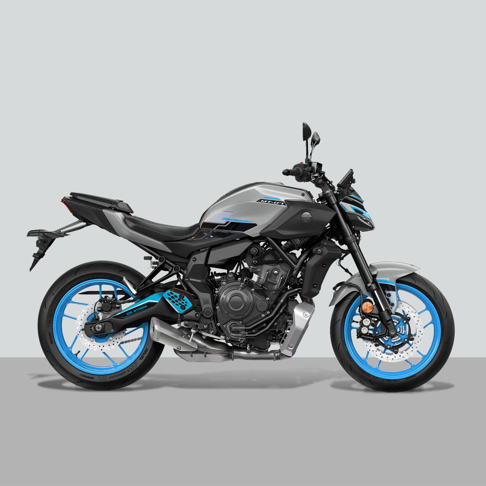 Resin Bike 3D Motorcycle Stickers - Basic Kit | Yamaha MT-07 2025>2025 - Pyramid Motorcycle Accessories