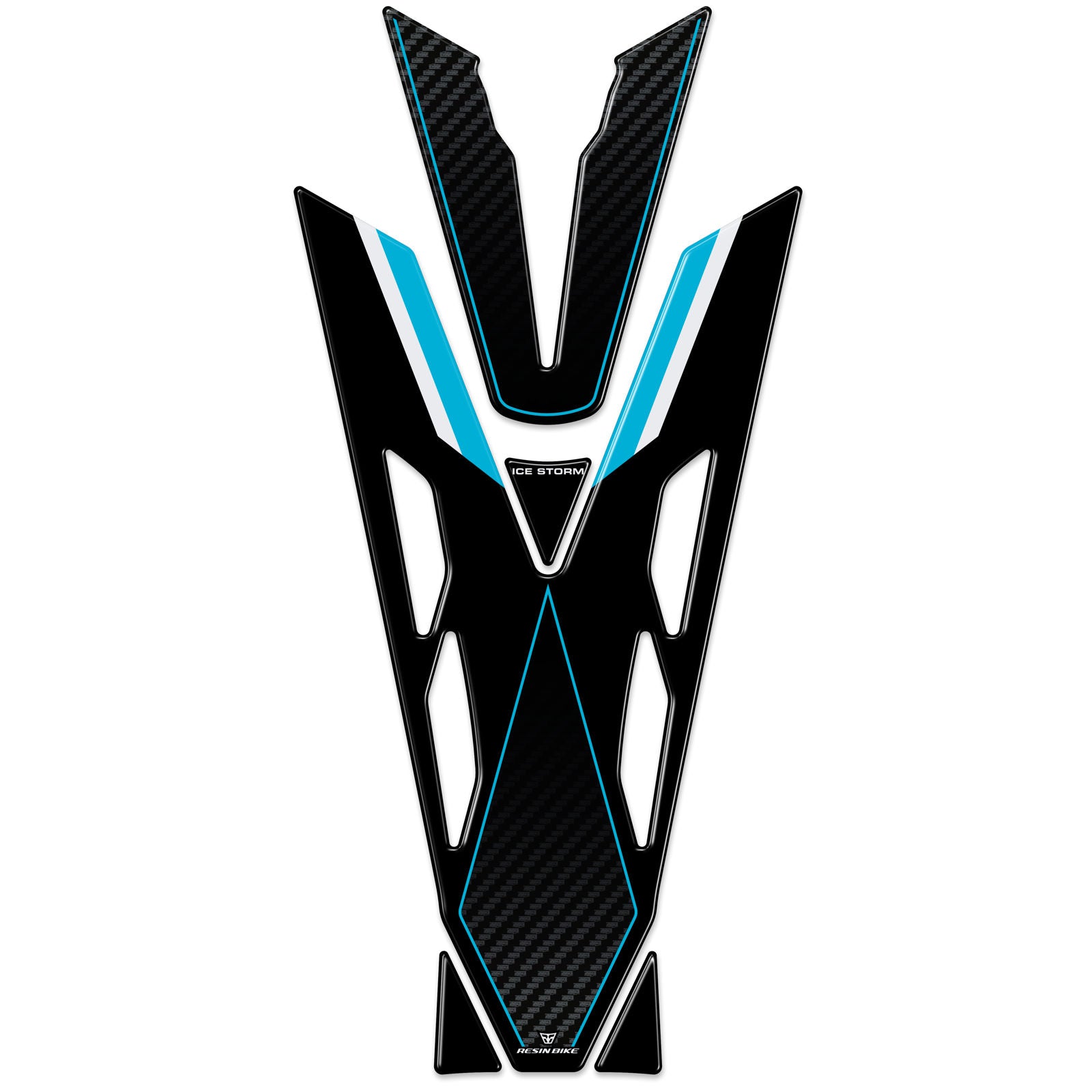 Resin Bike 3D Motorcycle Stickers - Tank Pad | Yamaha MT-07 2025>Current - Pyramid Motorcycle Accessories