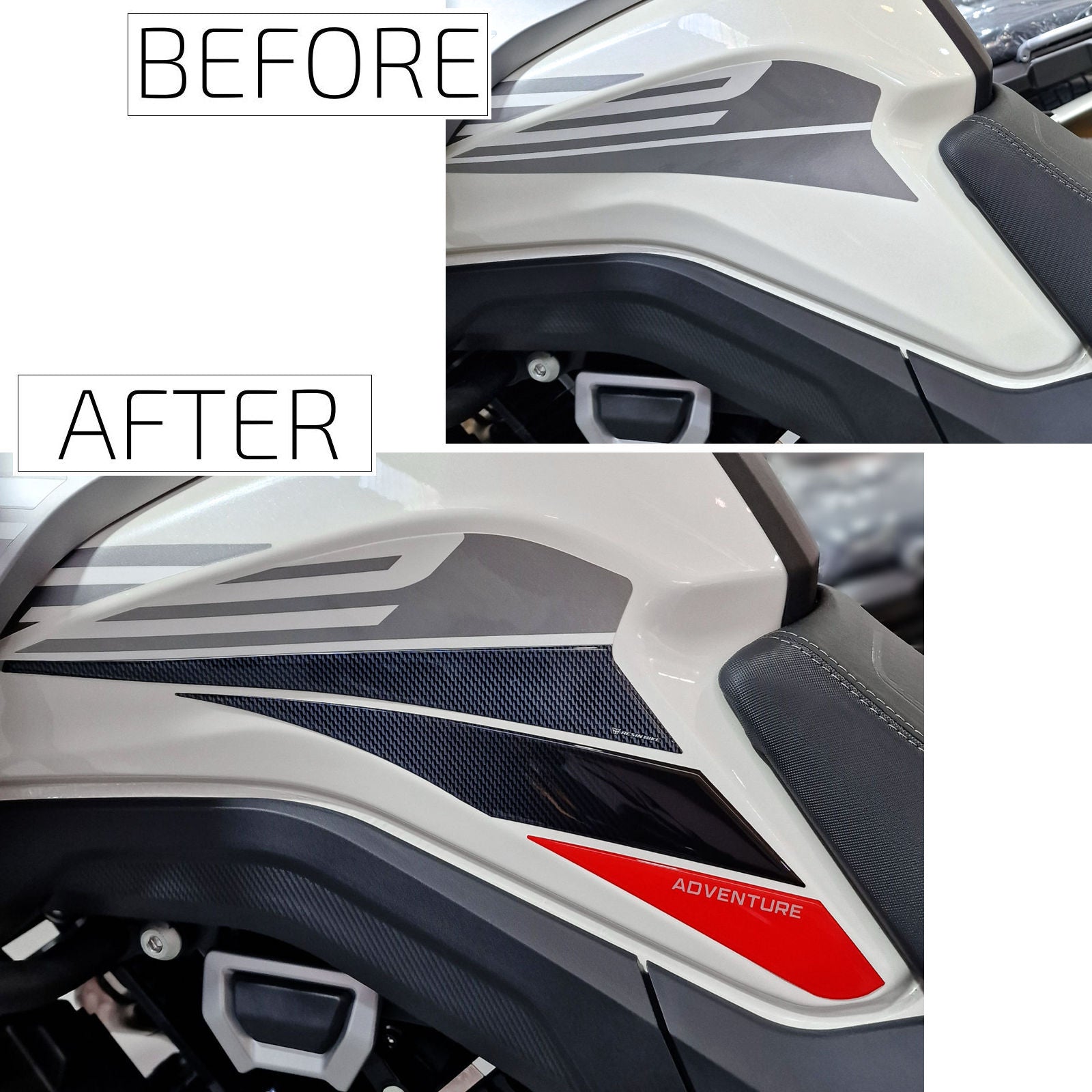 Resin Bike 3D Motorcycle Stickers - Tank Sides | Morbidelli T 1002 VX 2024>2026 - Pyramid Motorcycle Accessories