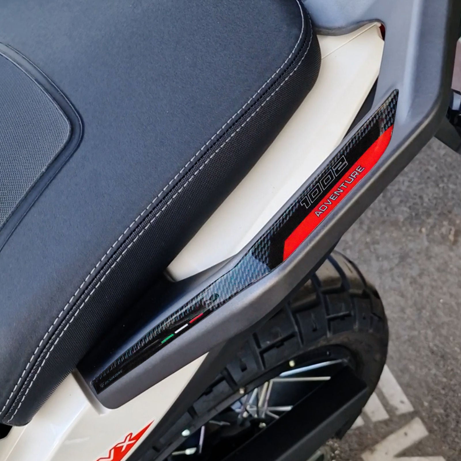 Resin Bike 3D Motorcycle Stickers - Passenger Handles | Morbidelli T 1002 VX 2024>2026 - Pyramid Motorcycle Accessories