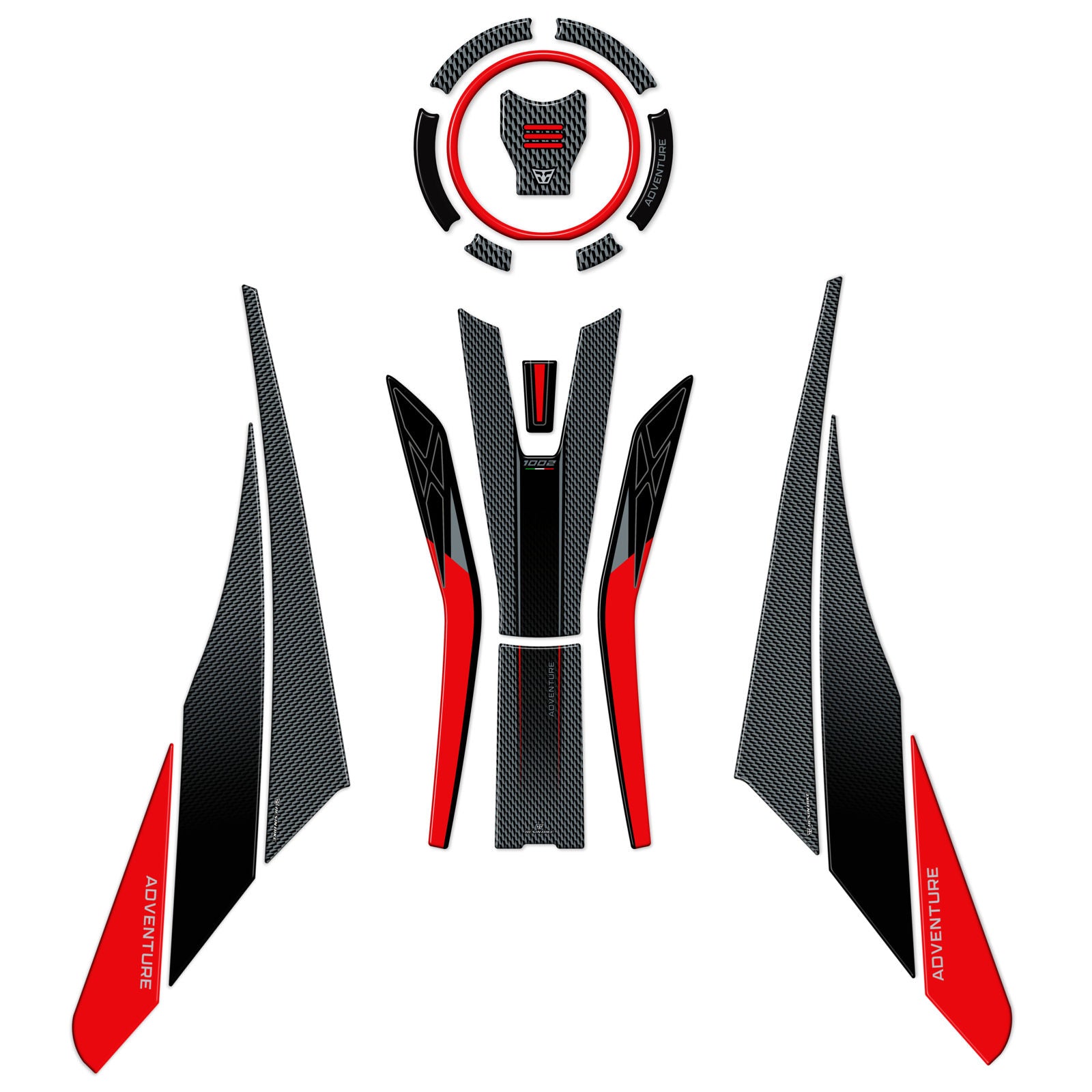 Resin Bike 3D Motorcycle Stickers - Basic Kit | Morbidelli T 1002 VX 2024>2026 - Pyramid Motorcycle Accessories
