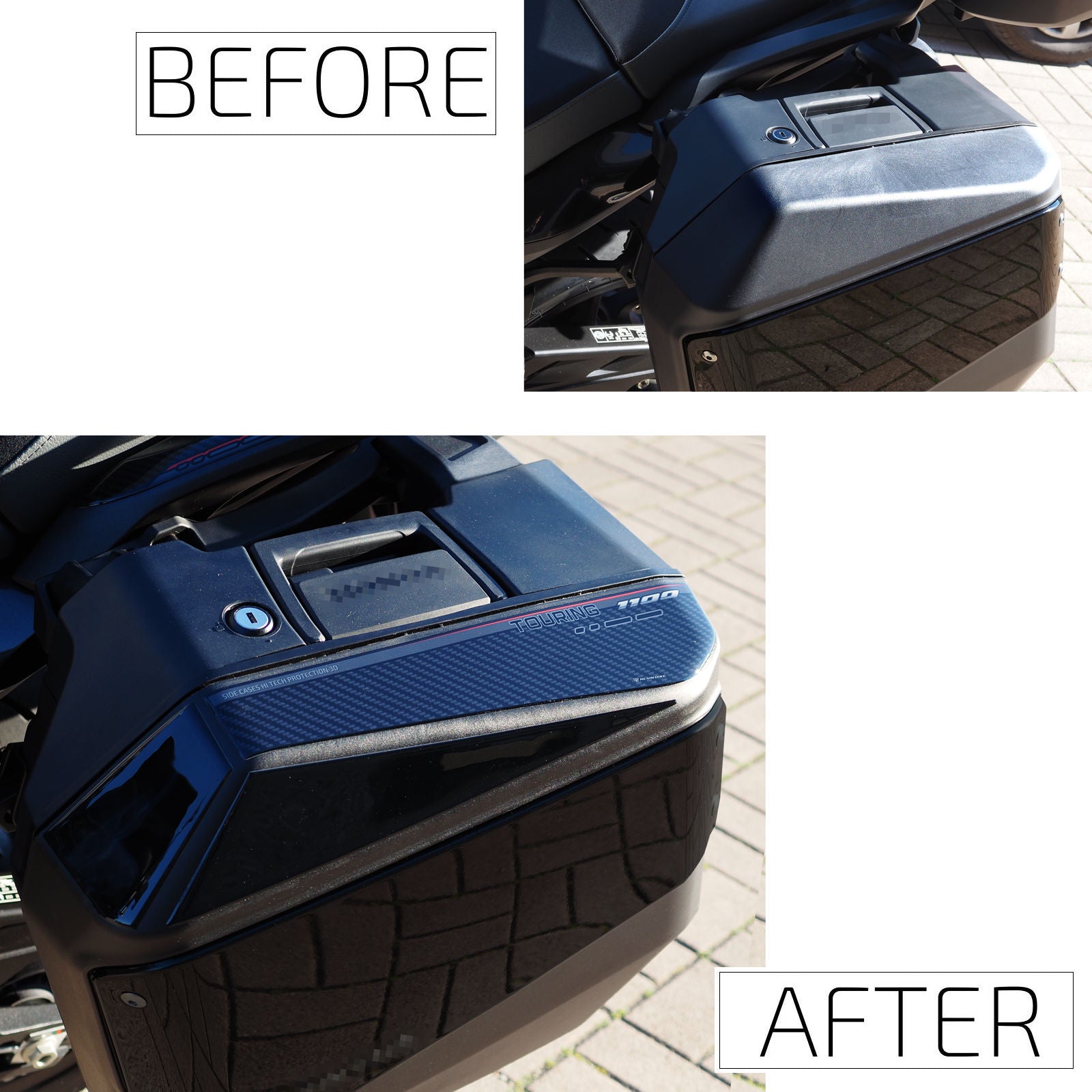 Resin Bike 3D Motorcycle Stickers - Panniers | Honda NT 1100 2025>2026 RB-1000764600002 - Pyramid Motorcycle Accessories