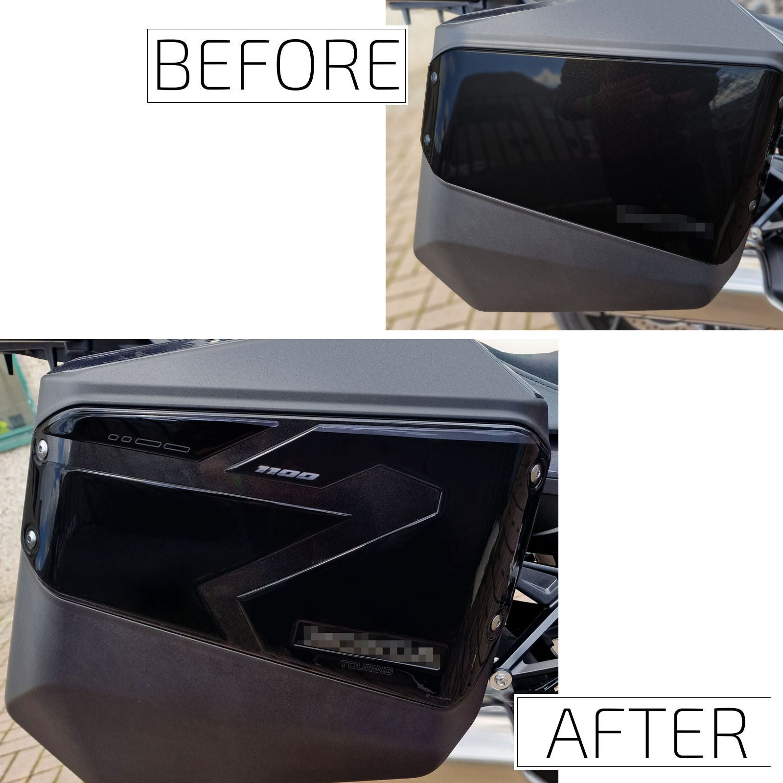 Resin Bike 3D Motorcycle Stickers - Panniers | Honda NT 1100 2025>2026 RB-1000764700009 - Pyramid Motorcycle Accessories