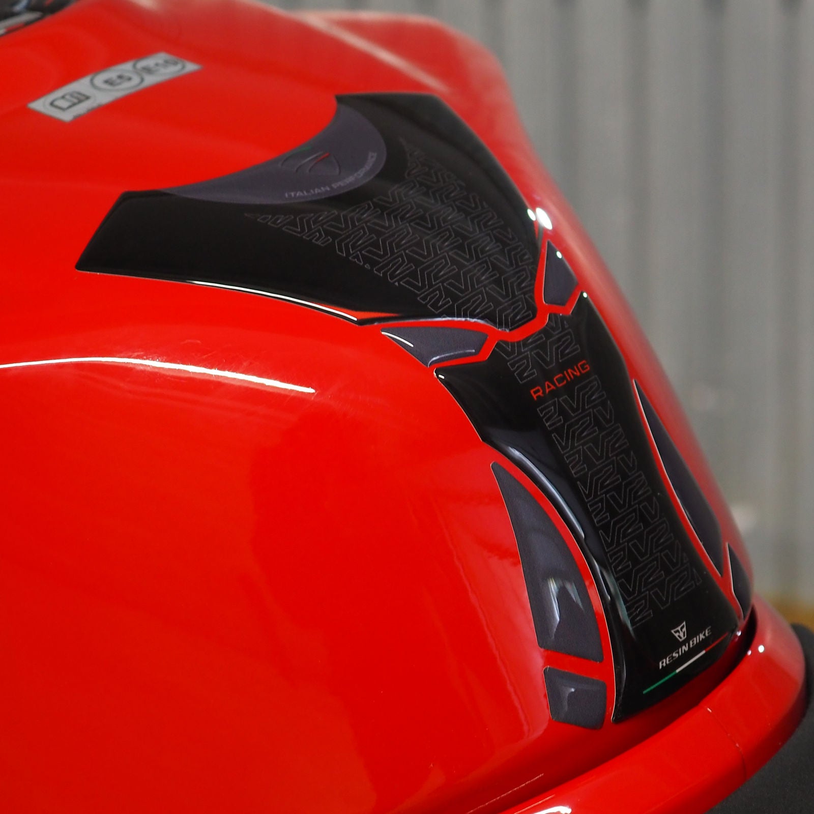 Resin Bike 3D Motorcycle Stickers - Tank Pad | Ducati Panigale V2 2025>2026 - Pyramid Motorcycle Accessories