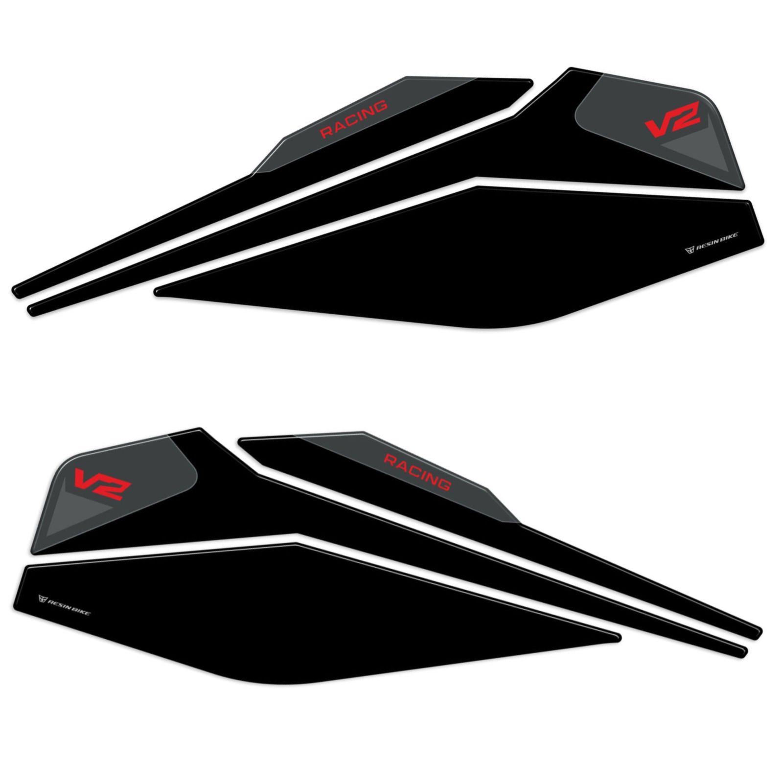 Resin Bike 3D Motorcycle Stickers - Tank Sides | Ducati Panigale V2 2025>2026 - Pyramid Motorcycle Accessories