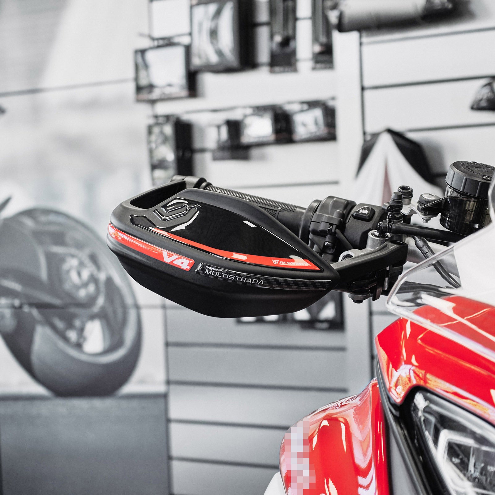 Resin Bike 3D Motorcycle Stickers - Handguards | Ducati Multistrada V4/V4S 2025>Current - Pyramid Motorcycle Accessories