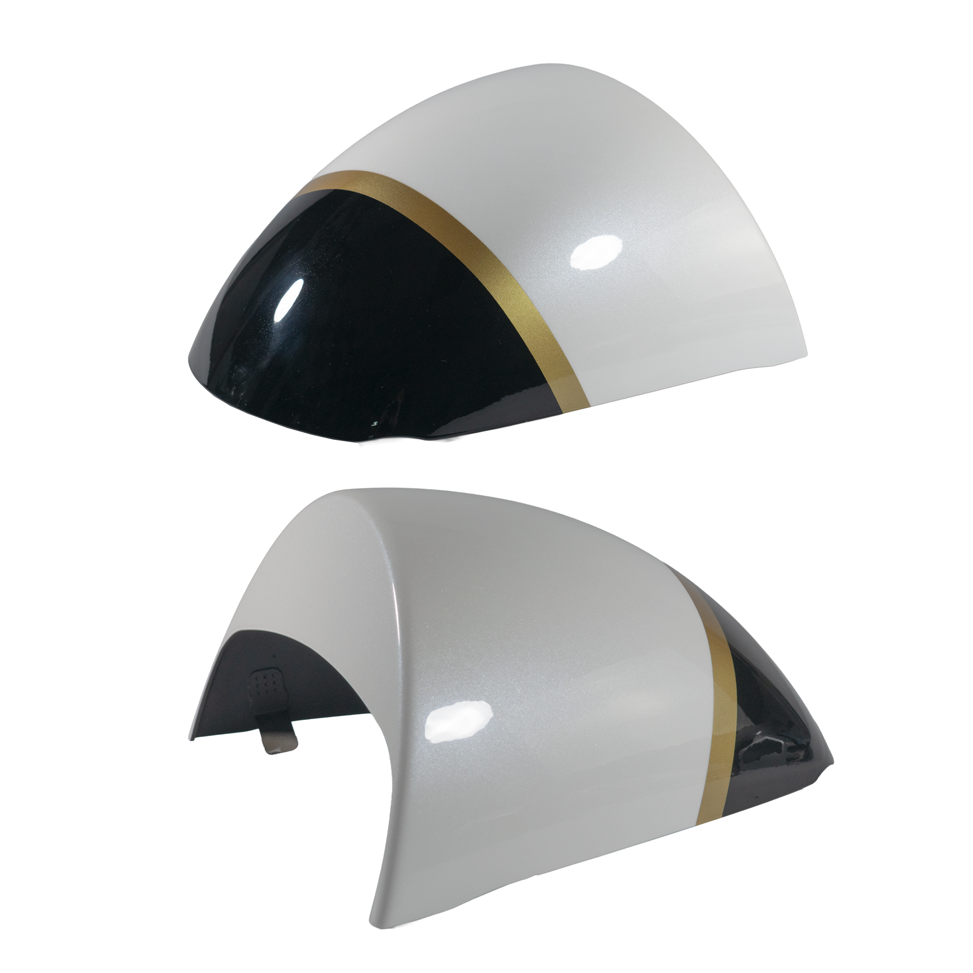 Pyramid Seat Cowl | Pearl Metallic White | Triumph Speed 400 2024>Current - Pyramid Motorcycle Accessories