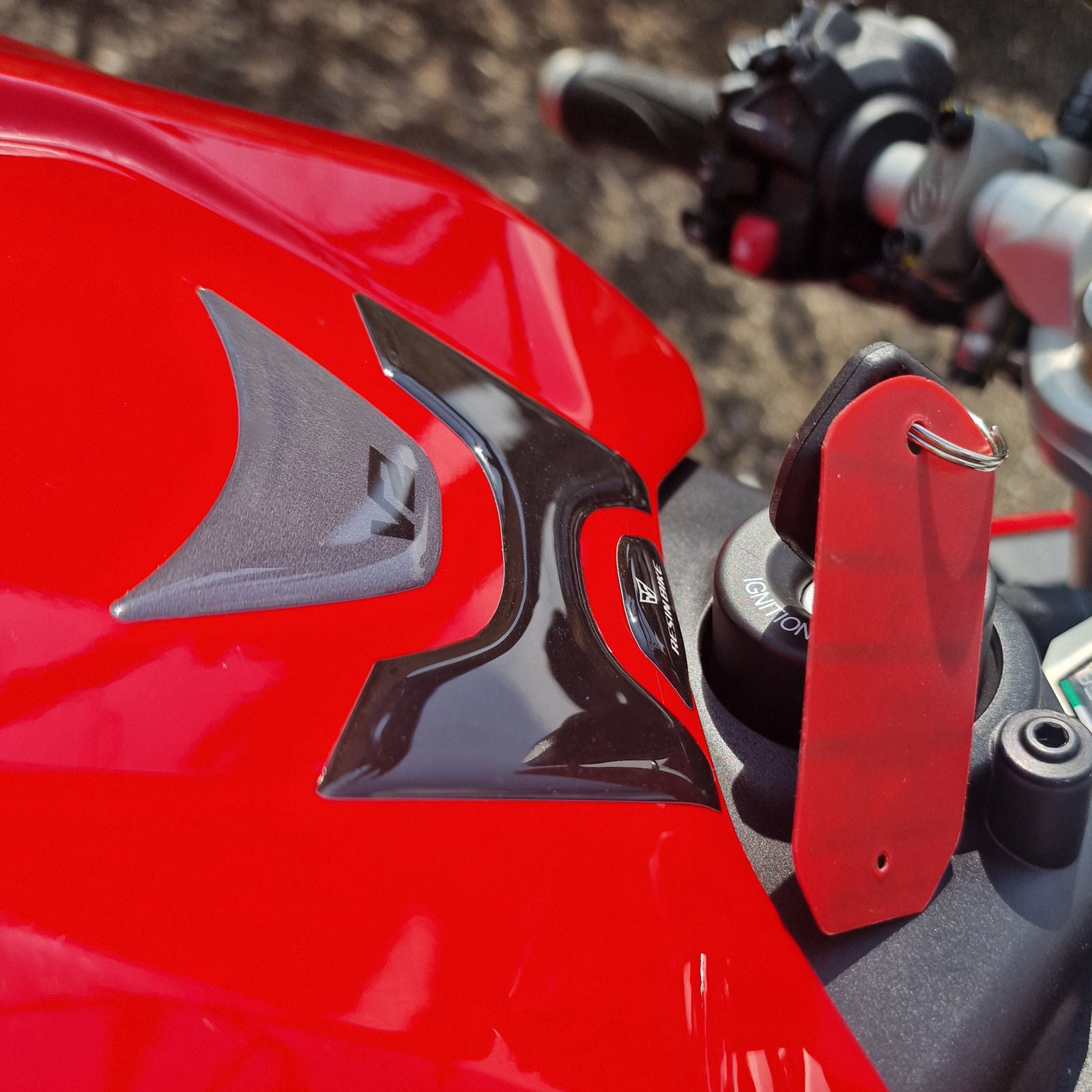 Resin Bike 3D Motorcycle Stickers - Key Area | Ducati Panigale V2 2025>2026 - Pyramid Motorcycle Accessories