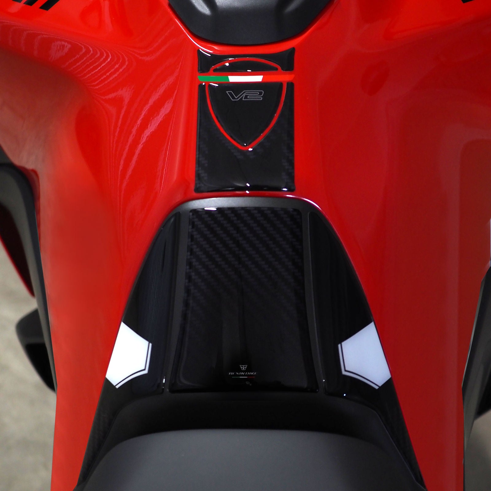 Resin Bike 3D Motorcycle Stickers - Tank Kit | Ducati Multistrada V2/V2S 2025>Current - Pyramid Motorcycle Accessories