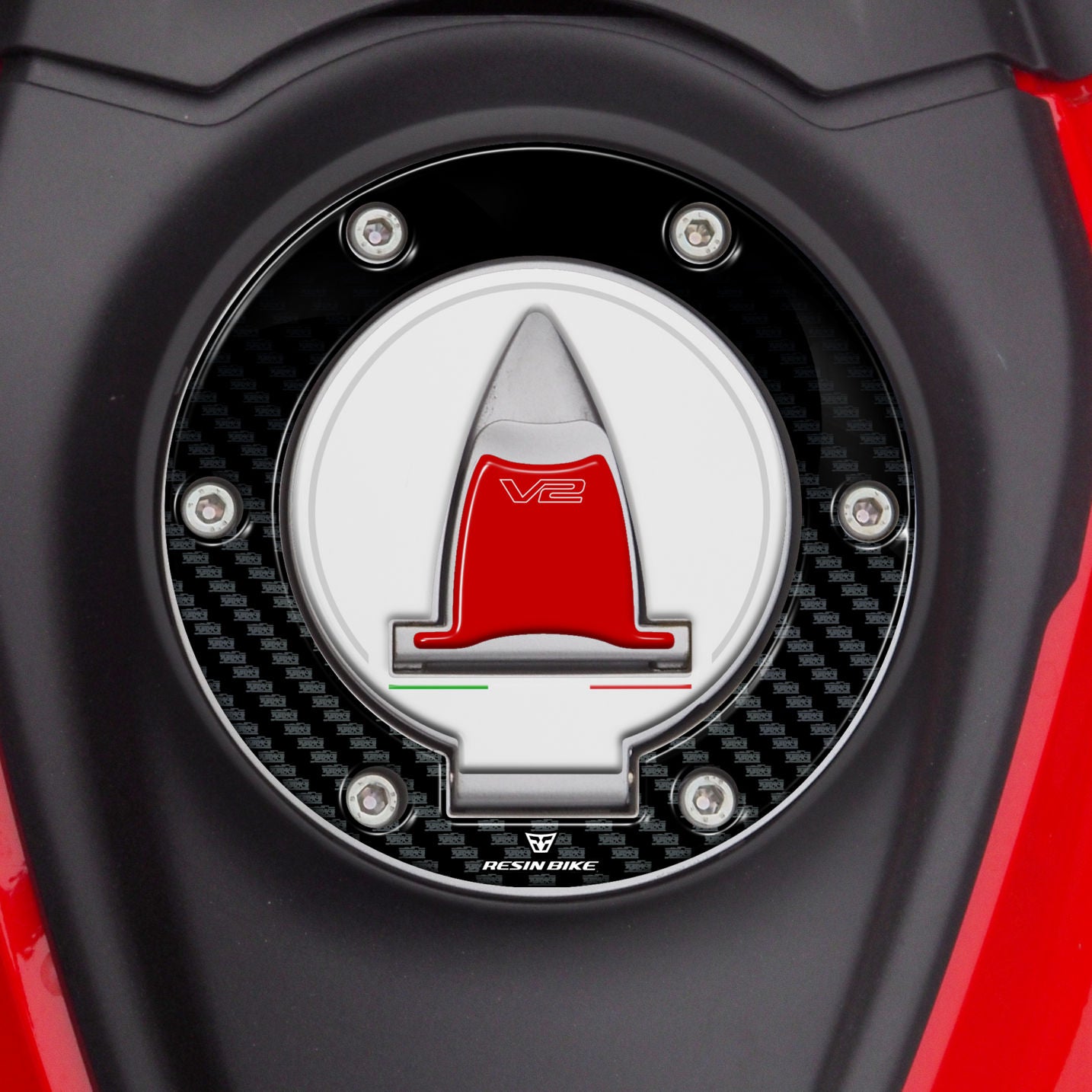Resin Bike 3D Motorcycle Stickers - Tank Kit | Ducati Multistrada V2/V2S 2025>Current - Pyramid Motorcycle Accessories