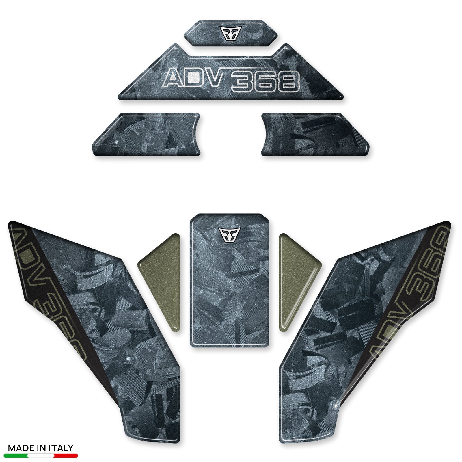 Resin Bike 3D Motorcycle Stickers - Frontal Area | Zontes ZT368T-G 2025>2026 - Pyramid Motorcycle Accessories
