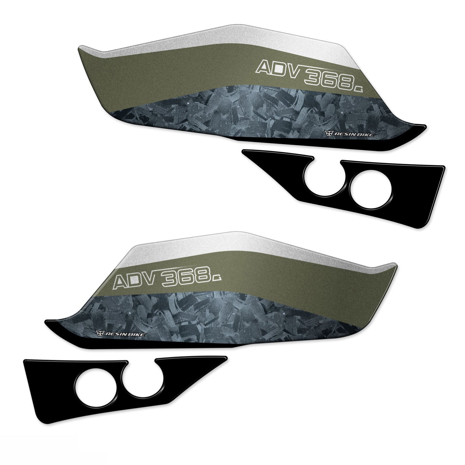 Resin Bike 3D Motorcycle Stickers - Handguards | Zontes ZT368T-G 2025>2026 - Pyramid Motorcycle Accessories