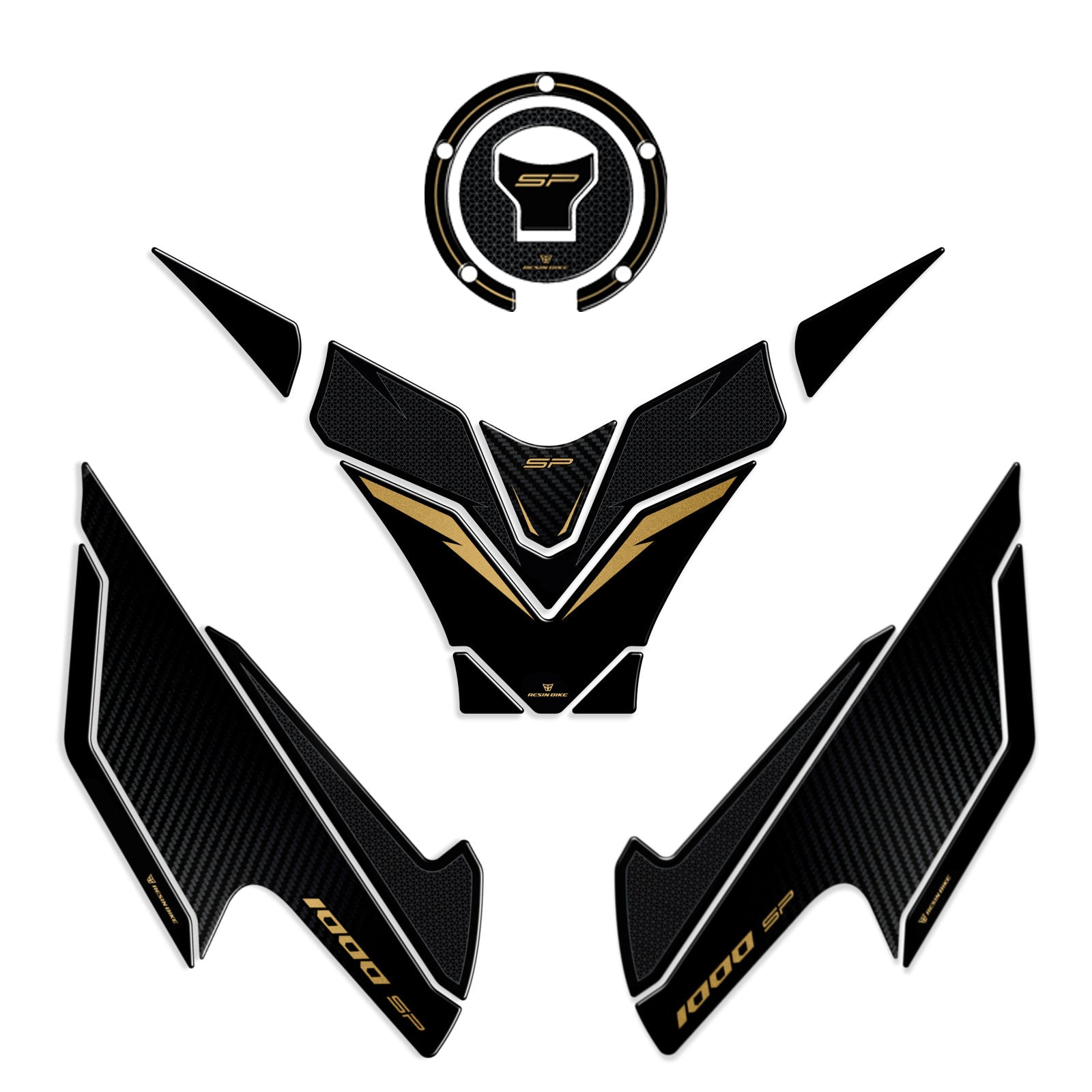 Resin Bike 3D Motorcycle Stickers - Tank Kit | Honda CB1000 Hornet SP 2025>Current - Pyramid Motorcycle Accessories