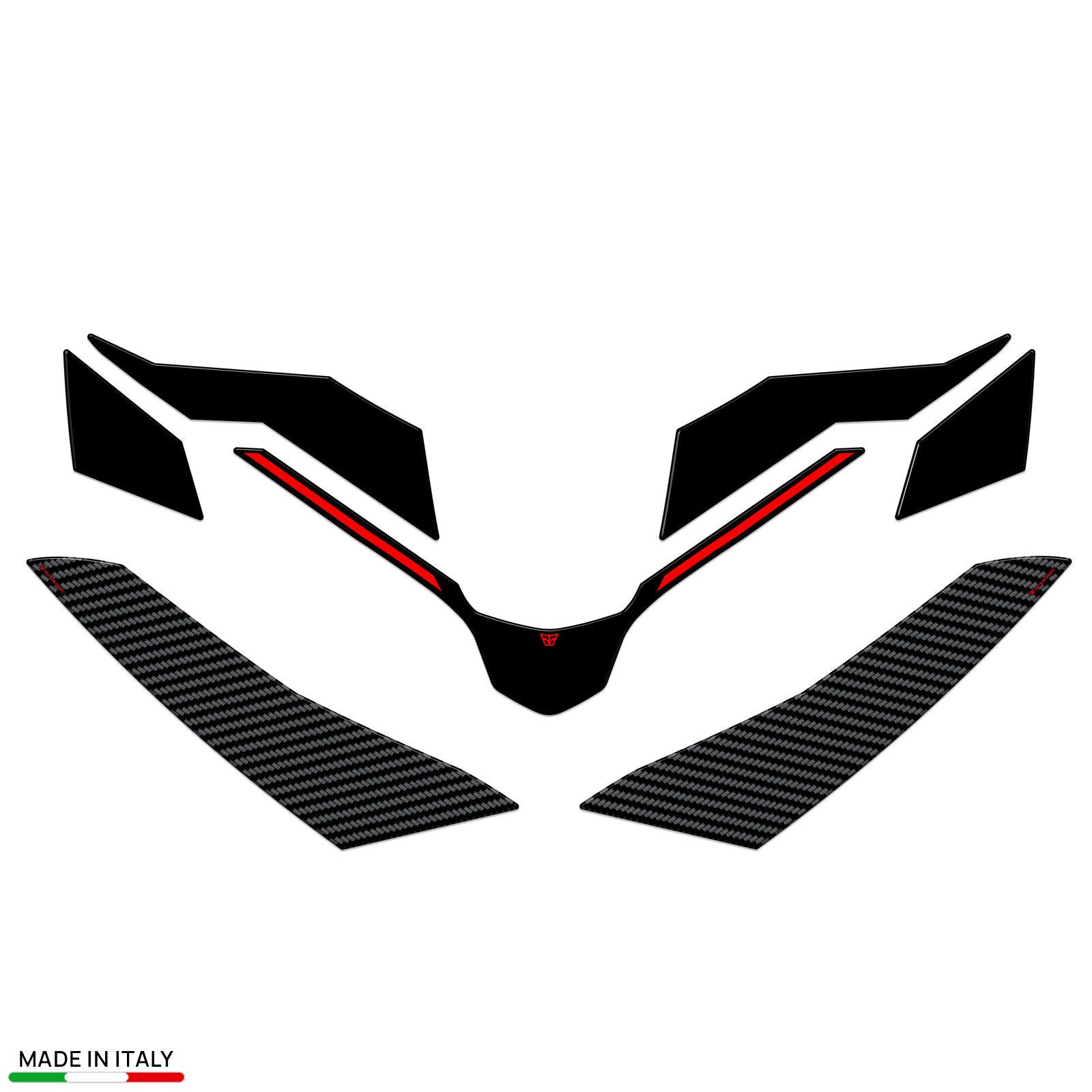 Resin Bike 3D Motorcycle Stickers - Frontal Area | Yamaha Tracer 9 2025>2026 - Pyramid Motorcycle Accessories
