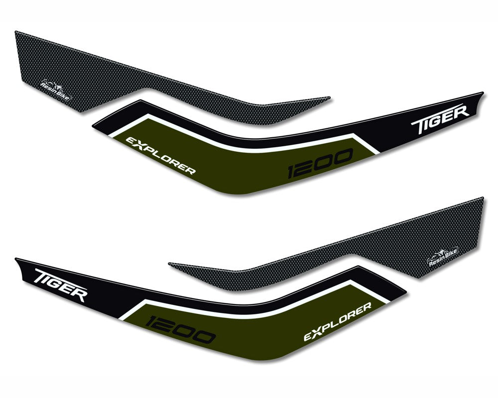 Resin Bike 3D Motorcycle Stickers - Handguards | Triumph Tiger 1200 2016>2020 - Pyramid Motorcycle Accessories