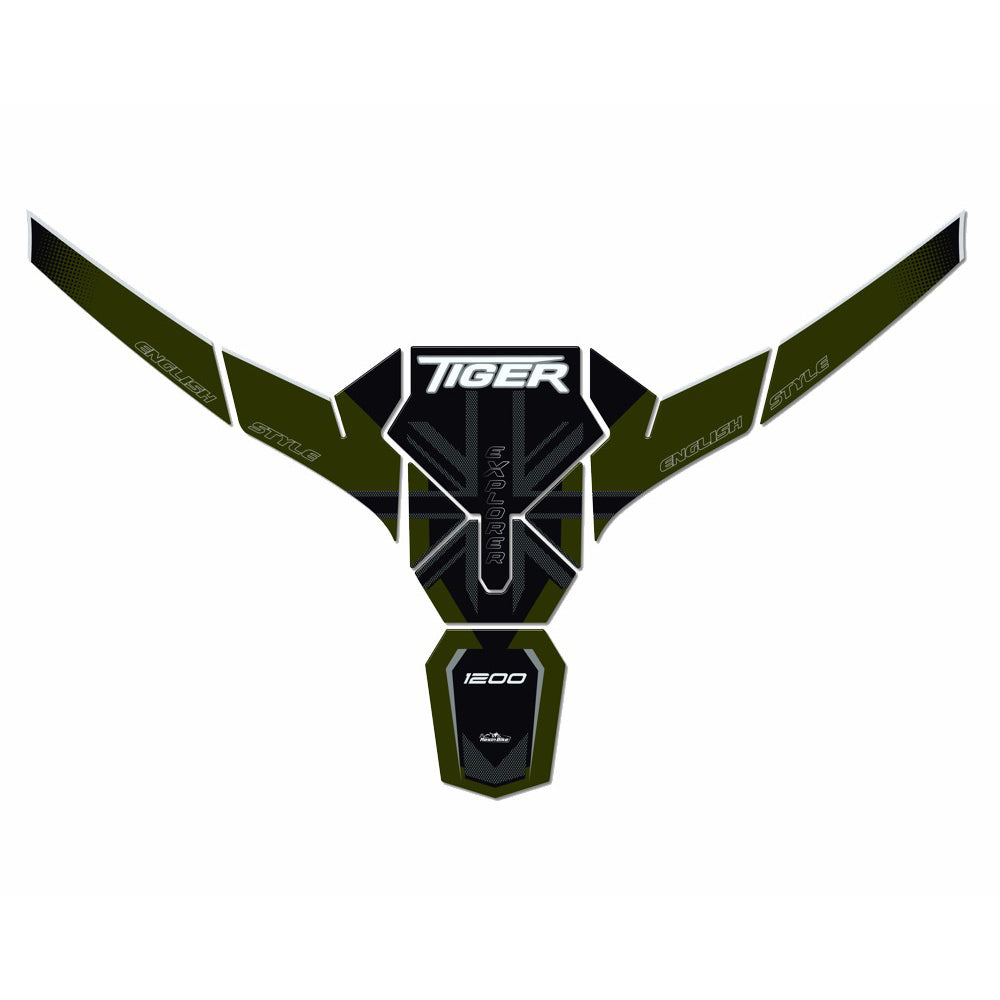 Resin Bike 3D Motorcycle Stickers - Tank Kit | Triumph Tiger 1200 2016>2017 - Pyramid Motorcycle Accessories