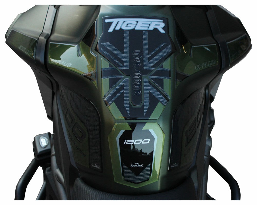 Resin Bike 3D Motorcycle Stickers - Tank Kit | Triumph Tiger 1200 2016>2017 - Pyramid Motorcycle Accessories