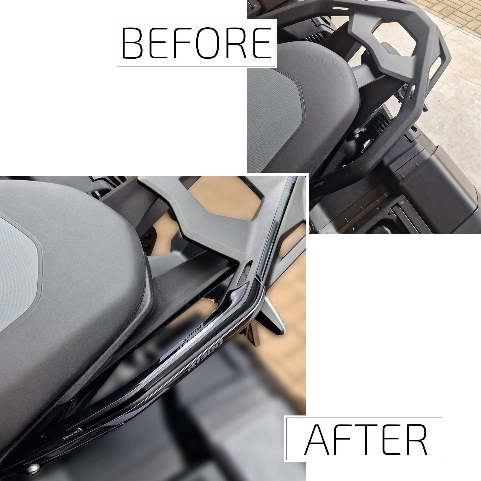 Resin Bike 3D Motorcycle Stickers - Passenger Handles | BMW R 1300 GS 2023>2026 RB-1000774400005 - Pyramid Motorcycle Accessories