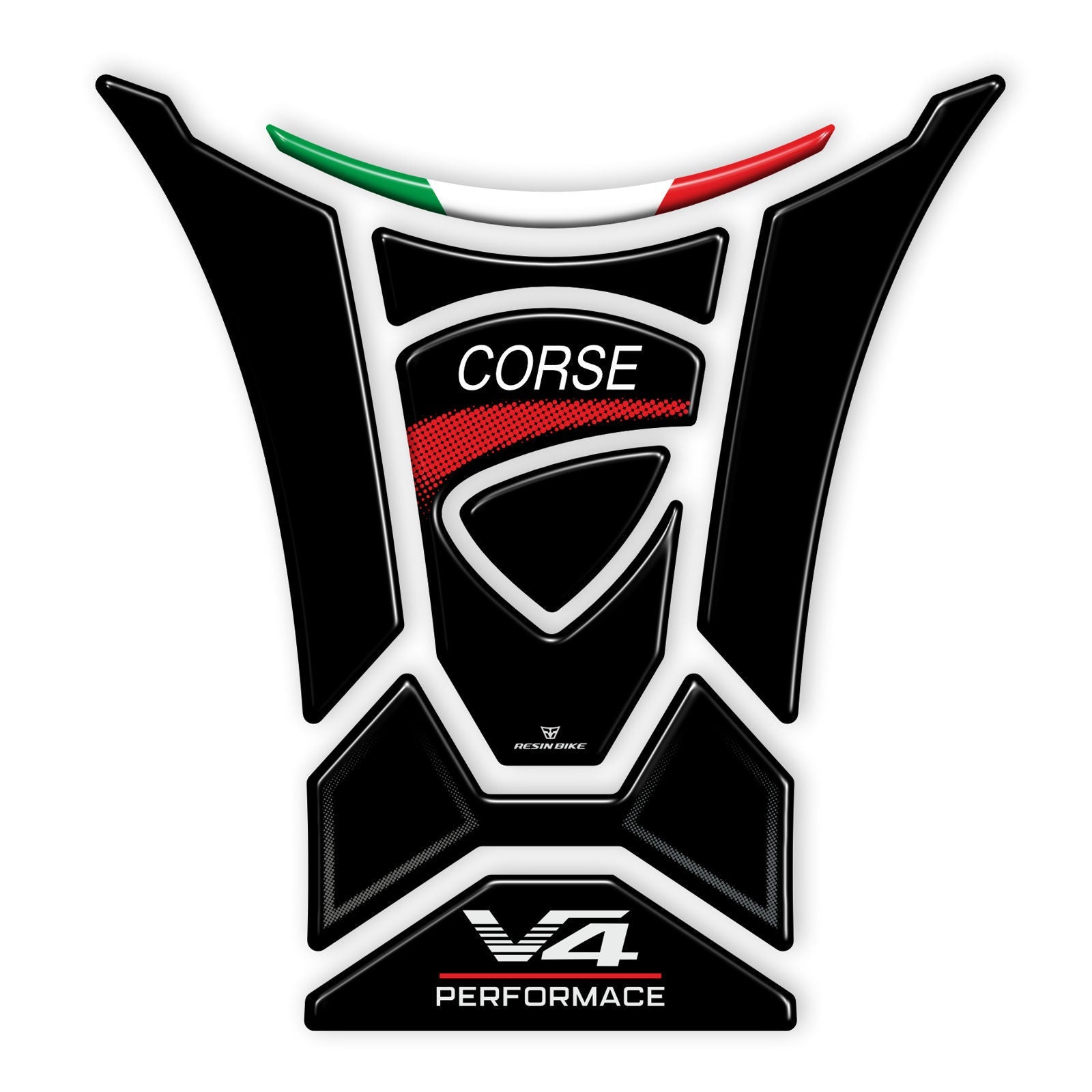 Resin Bike 3D Motorcycle Stickers - Tank Pad | Ducati Panigale/Streetfighter V4 / V4 S 2025>2026 - Pyramid Motorcycle Accessories