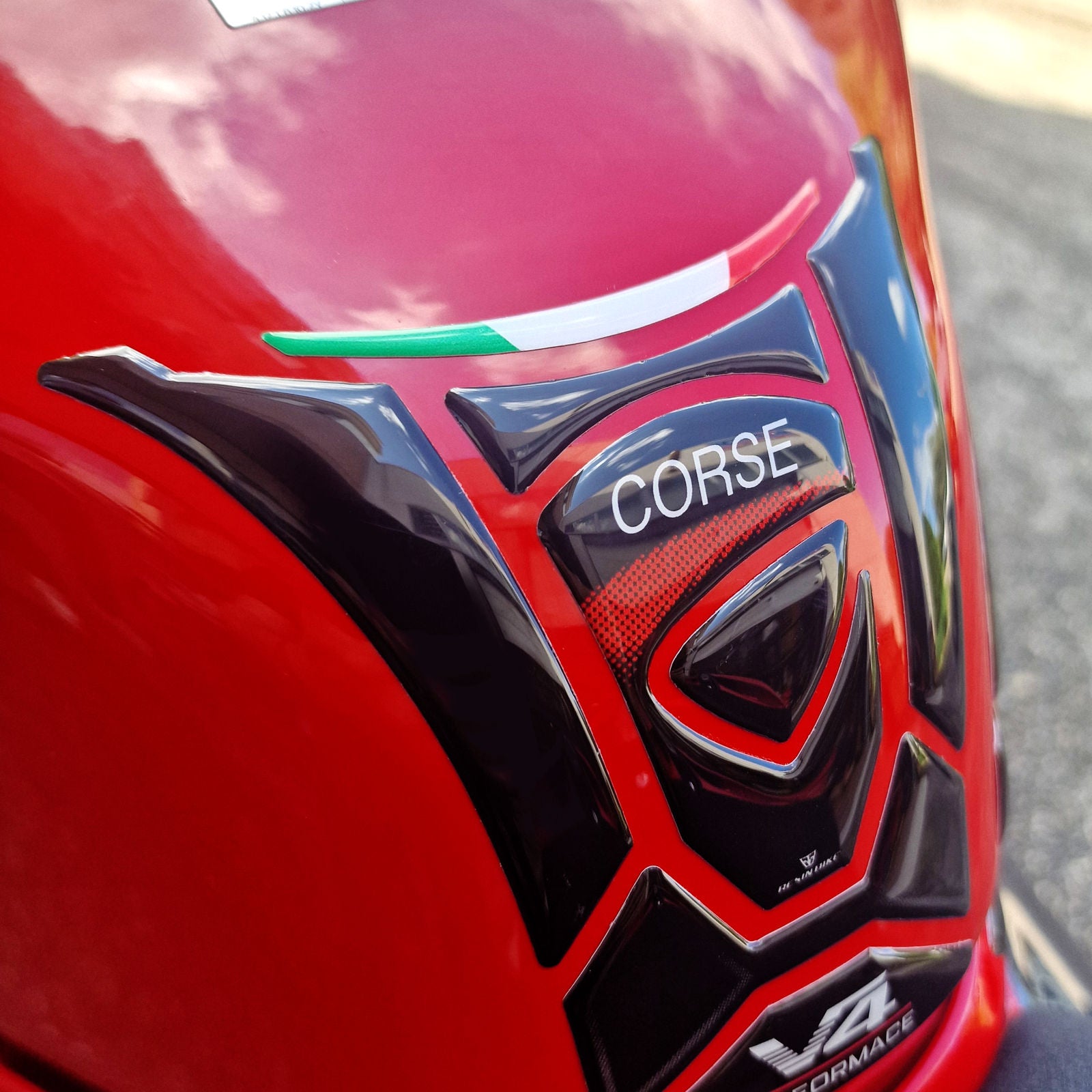 Resin Bike 3D Motorcycle Stickers - Tank Pad | Ducati Panigale/Streetfighter V4 / V4 S 2025>2026 - Pyramid Motorcycle Accessories