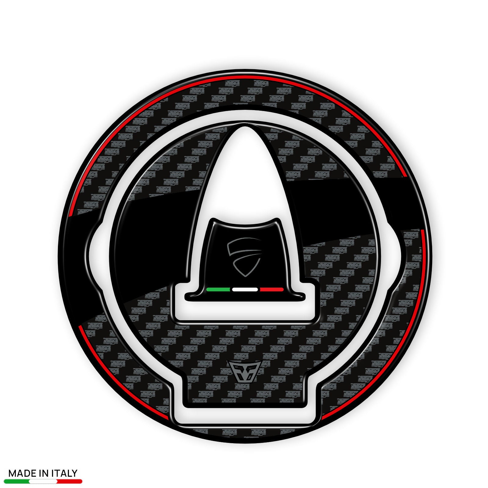 Resin Bike 3D Motorcycle Stickers - Fuel Cap | Ducati Panigale/Streetfighter V4 / V4 S 2025>2026 - Pyramid Motorcycle Accessories