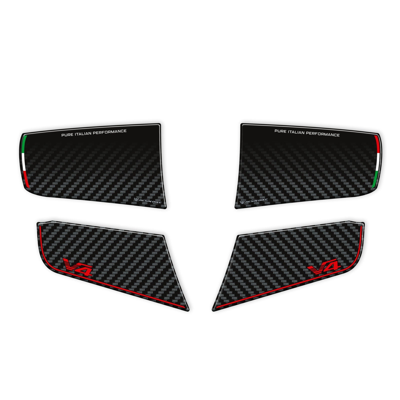 Resin Bike 3D Motorcycle Stickers - Wings| Ducati Panigale/Streetfighter V4 / V4 S 2025>2026 - Pyramid Motorcycle Accessories