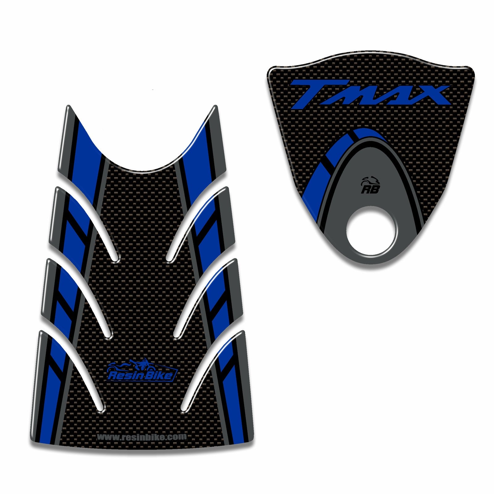 Resin Bike 3D Motorcycle Stickers - Fuel Cap | Yamaha TMAX 500 2008>2011 RB-B83721I5 - Pyramid Motorcycle Accessories
