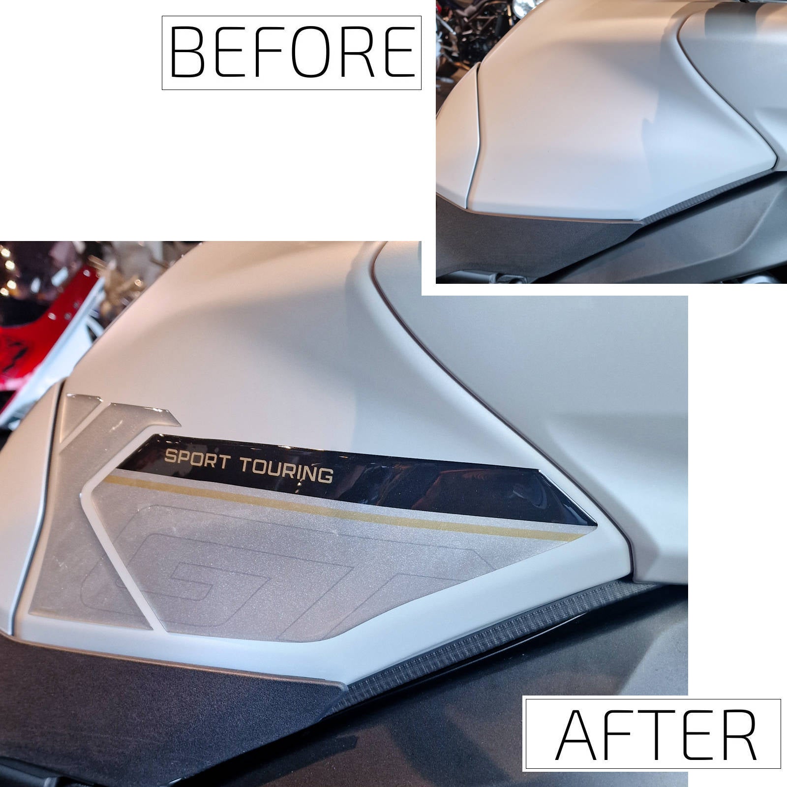 Resin Bike 3D Motorcycle Stickers - Tank Sides | Yamaha Tracer 9 GT 2025>2026 - Pyramid Motorcycle Accessories