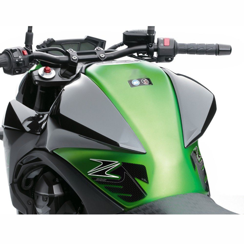 Resin Bike 3D Motorcycle Stickers - Tank Sides | Kawasaki Z 800 2013>2016 - Pyramid Motorcycle Accessories