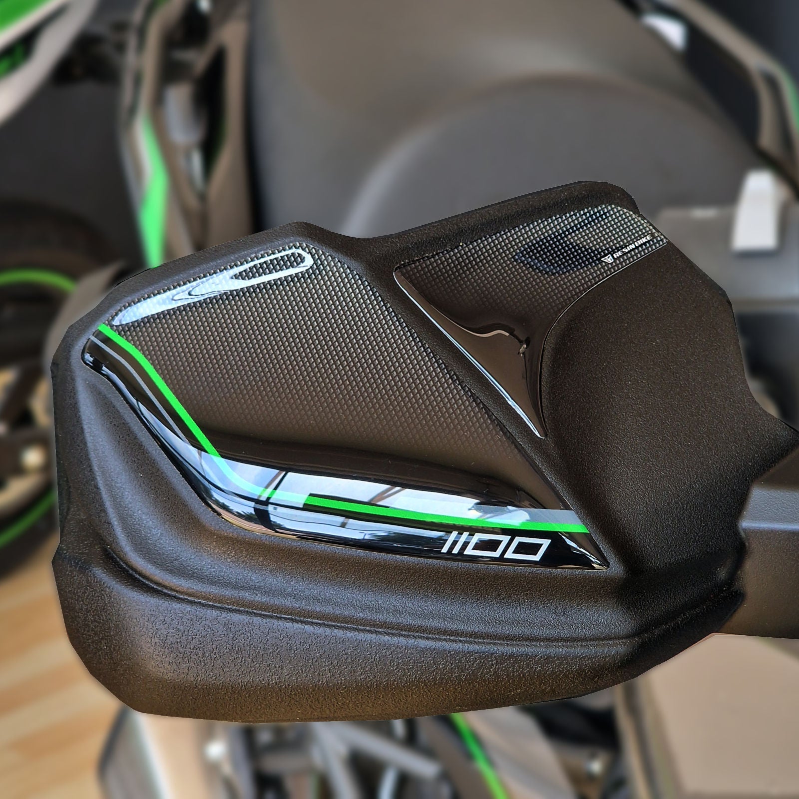 Resin Bike 3D Motorcycle Stickers - Handguards | Kawasaki Versys 1100 2025>2026 - Pyramid Motorcycle Accessories
