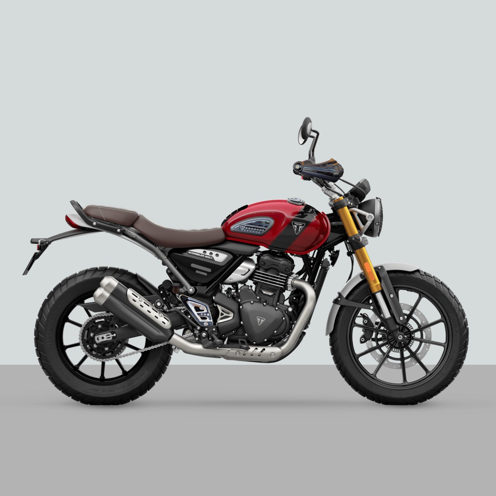 Resin Bike 3D Motorcycle Stickers - Basic Kit | Triumph Scrambler 400 X / Speed 400 2024>2025 - Pyramid Motorcycle Accessories