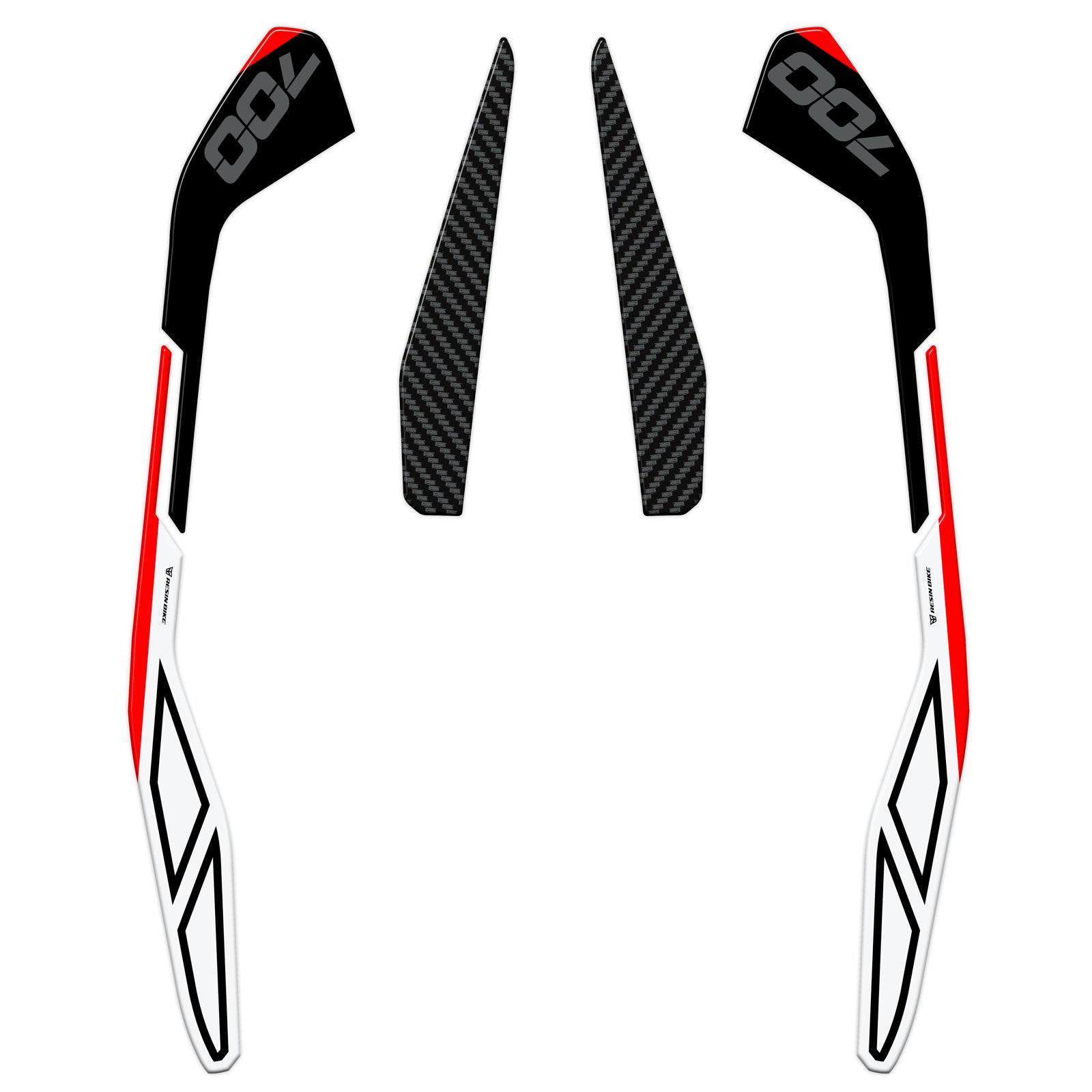 Resin Bike 3D Motorcycle Stickers - Passenger Handles | Moto Morini X-Cape 700 2025>2026 RB-1000788100007 - Pyramid Motorcycle Accessories
