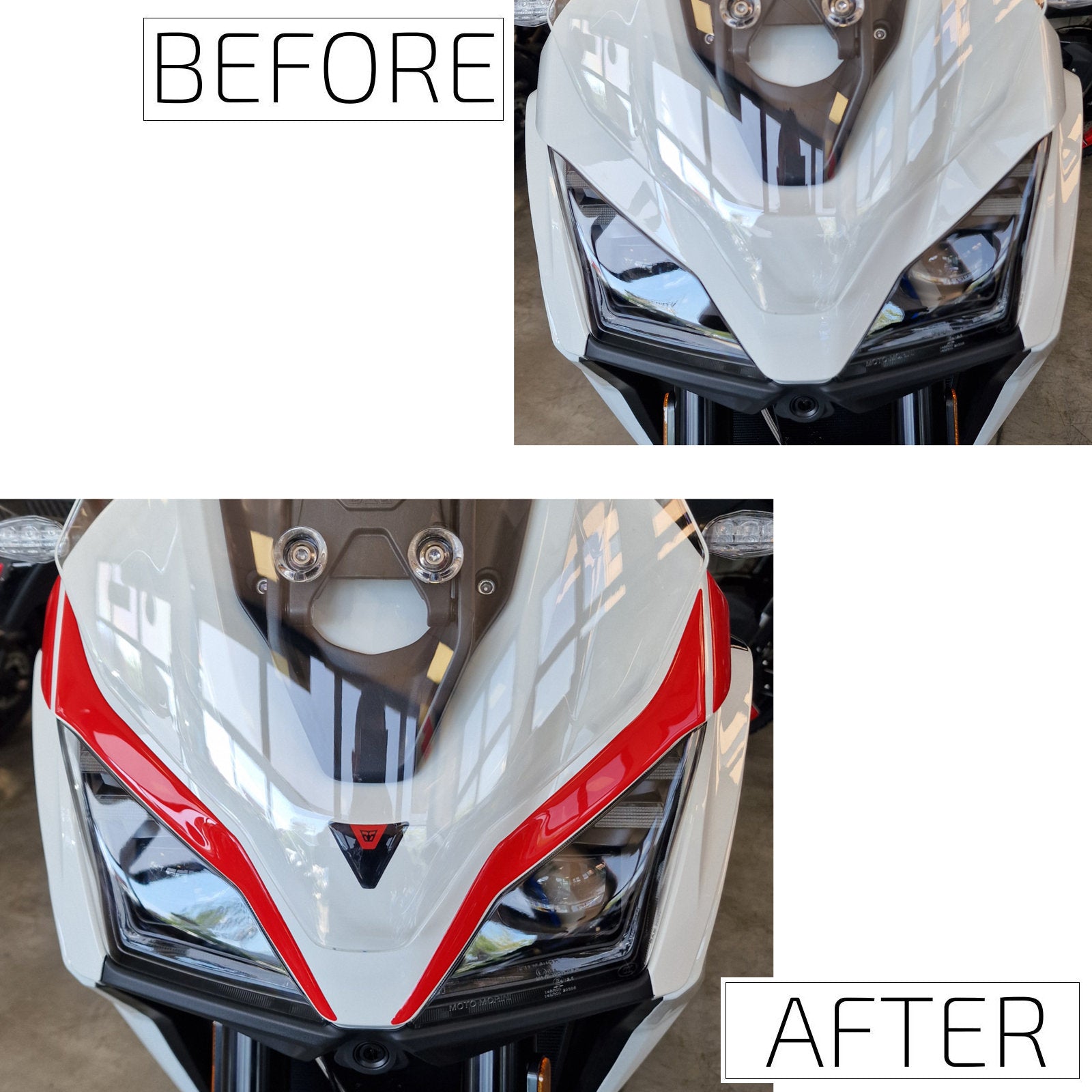 Resin Bike 3D Motorcycle Stickers - Front Fender | Moto Morini X-Cape 700 2025>2026 - Pyramid Motorcycle Accessories