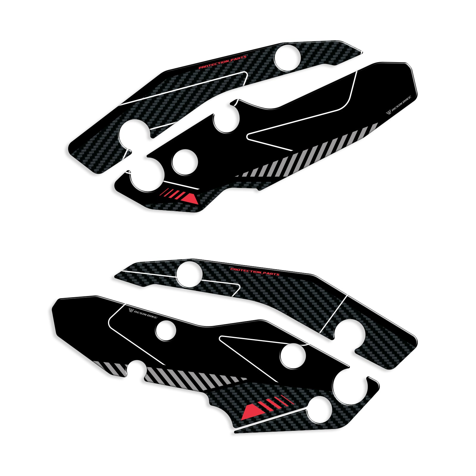 Resin Bike 3D Motorcycle Stickers - Heel Pads | BMW R 1300 R 2025>2026 - Pyramid Motorcycle Accessories