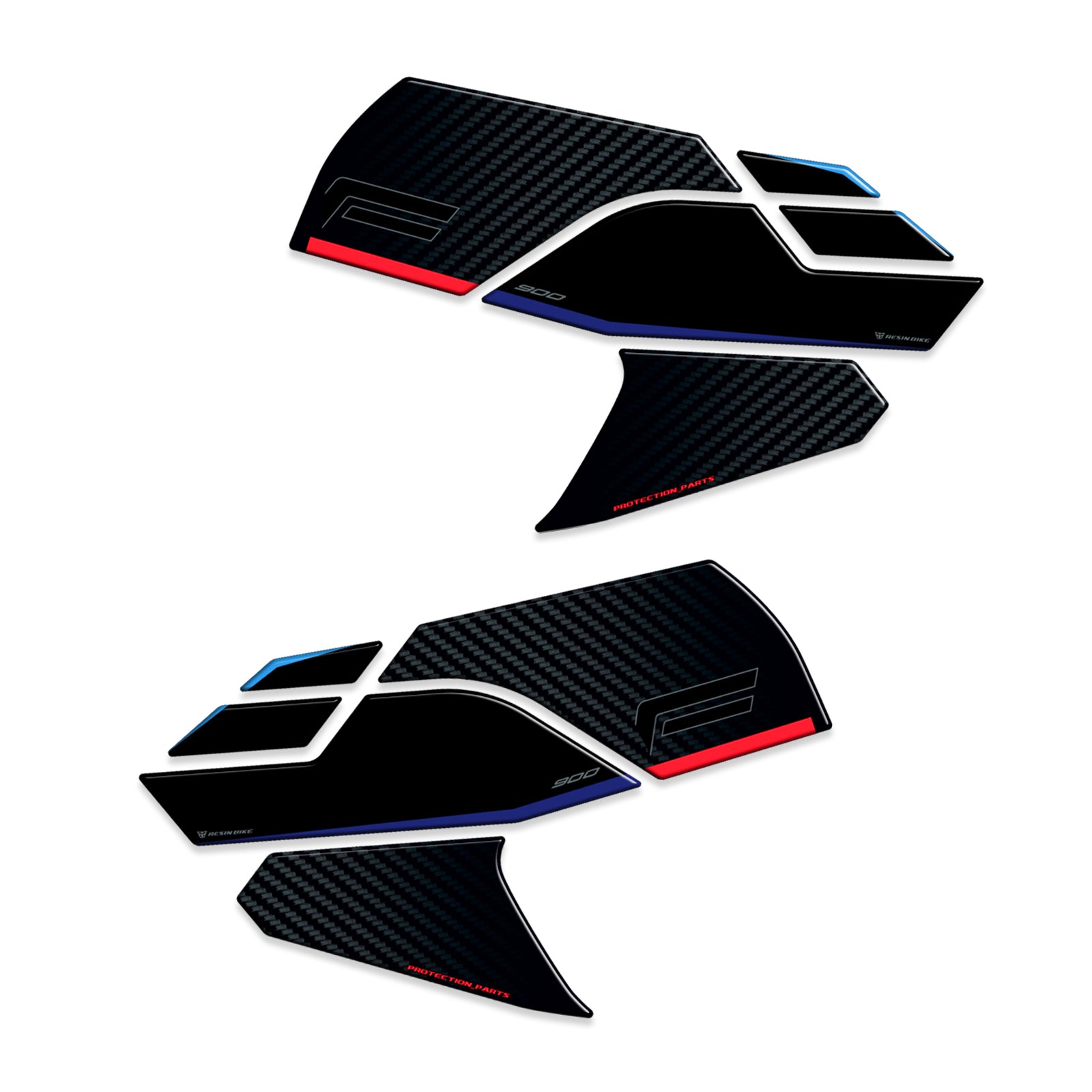 Resin Bike 3D Motorcycle Stickers - Tank Sides | BMW F 900 R 2020>2026 - Pyramid Motorcycle Accessories