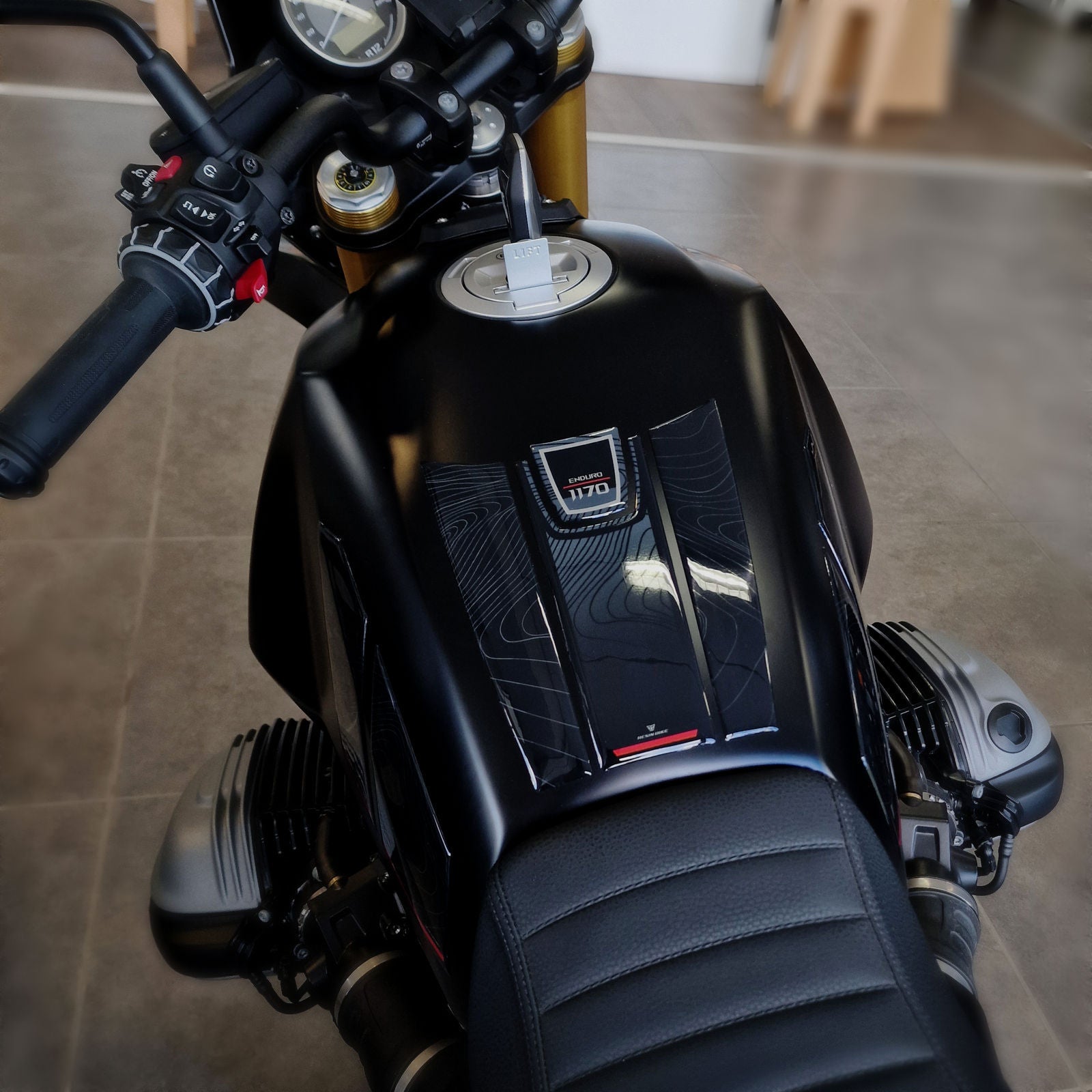 Resin Bike 3D Motorcycle Stickers - Tank Pad | BMW R 12 G/S 2025>2026 RB-1000790200009 - Pyramid Motorcycle Accessories