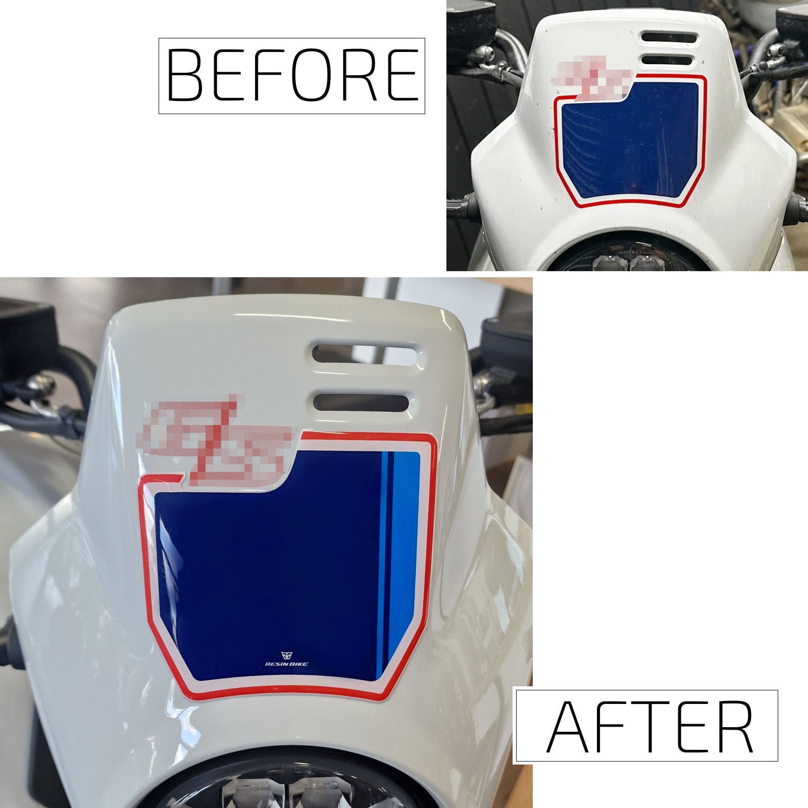 Resin Bike 3D Motorcycle Stickers - Headlight | BMW R 12 G/S 2025>2026 - Pyramid Motorcycle Accessories
