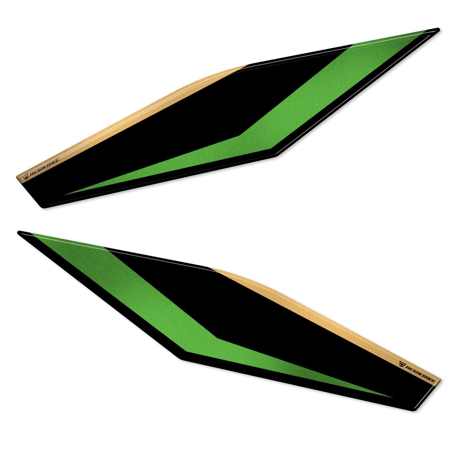 Resin Bike 3D Motorcycle Stickers - Underseat | Kawasaki Ninja 1100 SX SE 2025>Current - Pyramid Motorcycle Accessories