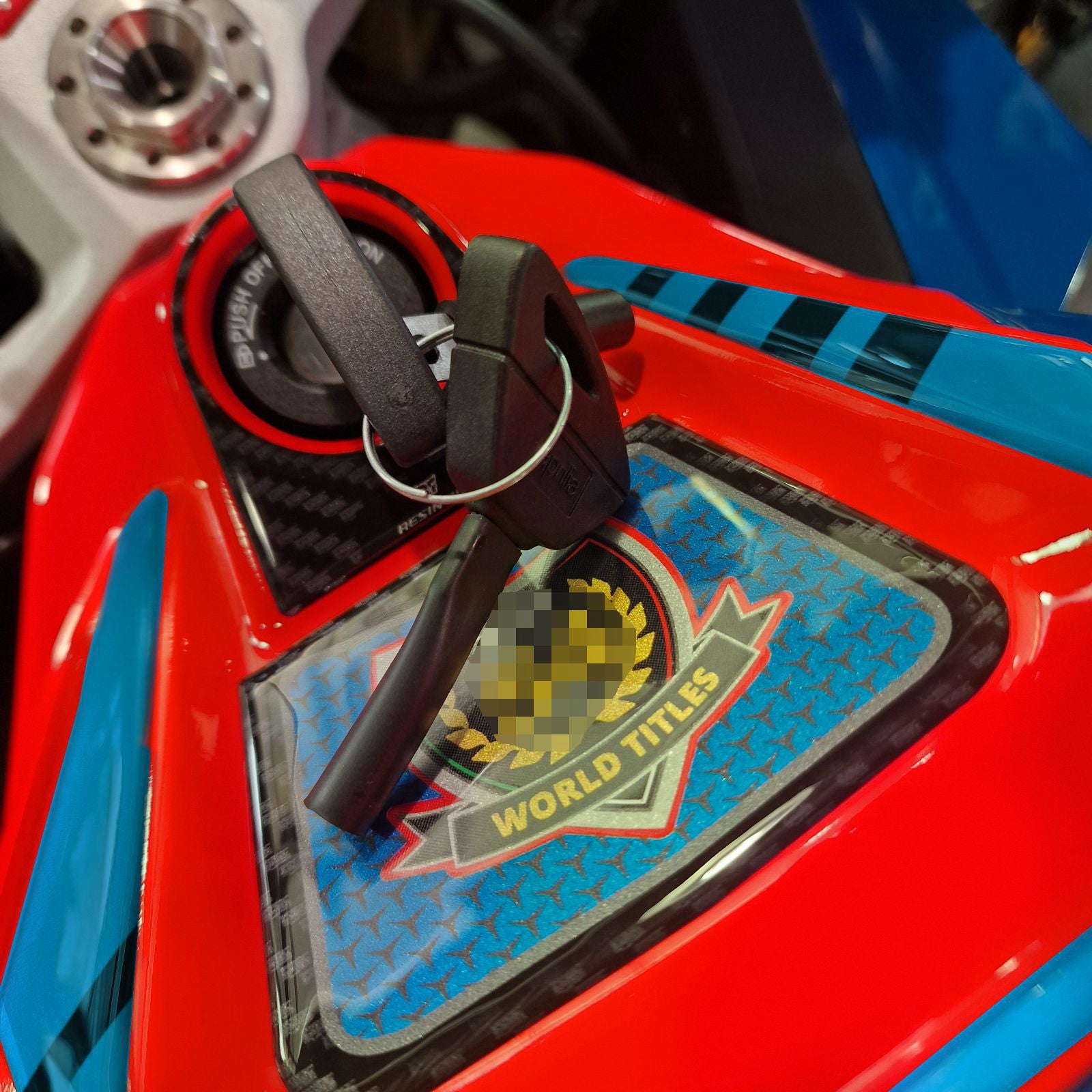 Resin Bike 3D Motorcycle Stickers - Key Area | Aprilia RS 660 2025>2026 - Pyramid Motorcycle Accessories
