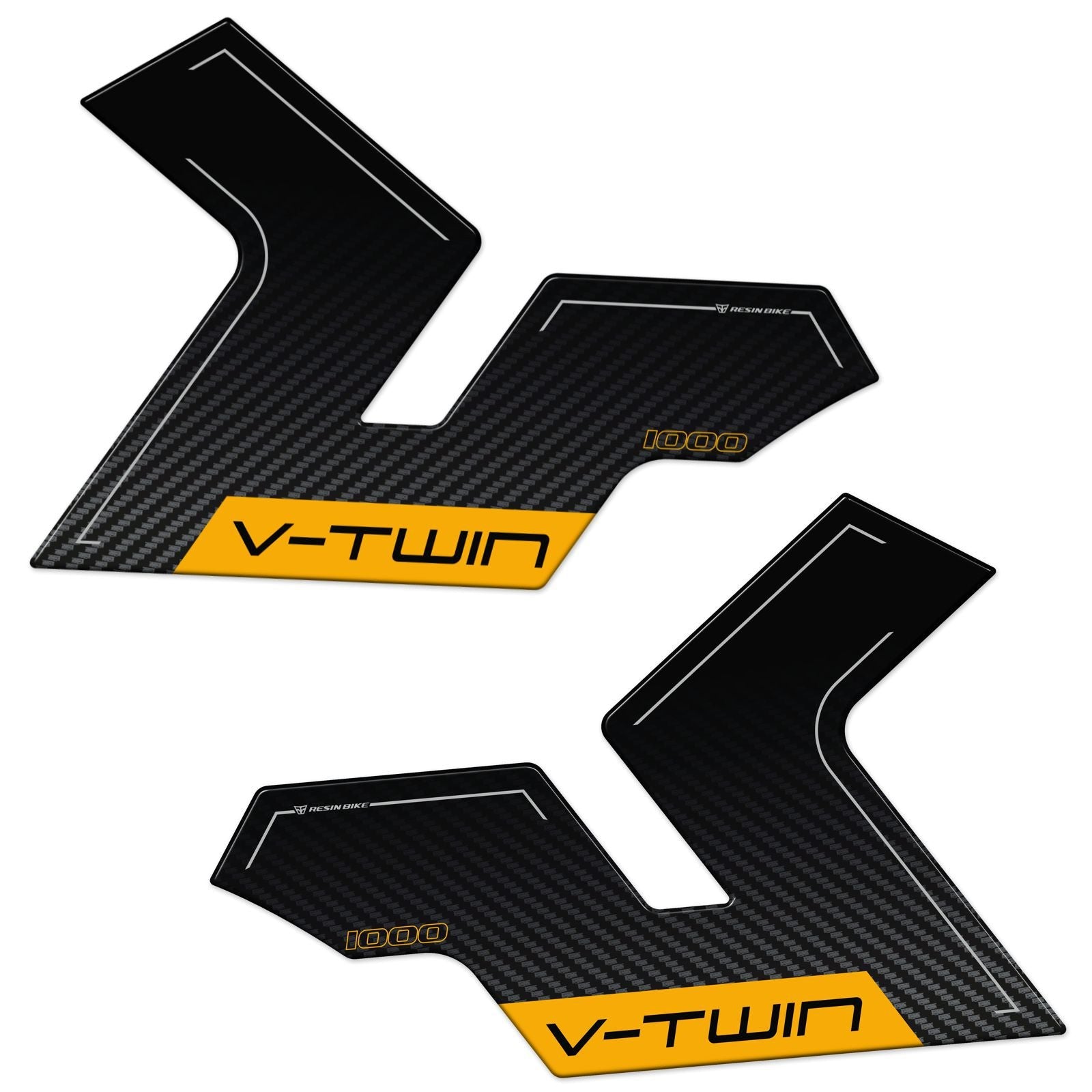 Resin Bike 3D Motorcycle Stickers - Tank Sides | Moto Guzzi Stelvio 2024>2026 - Pyramid Motorcycle Accessories