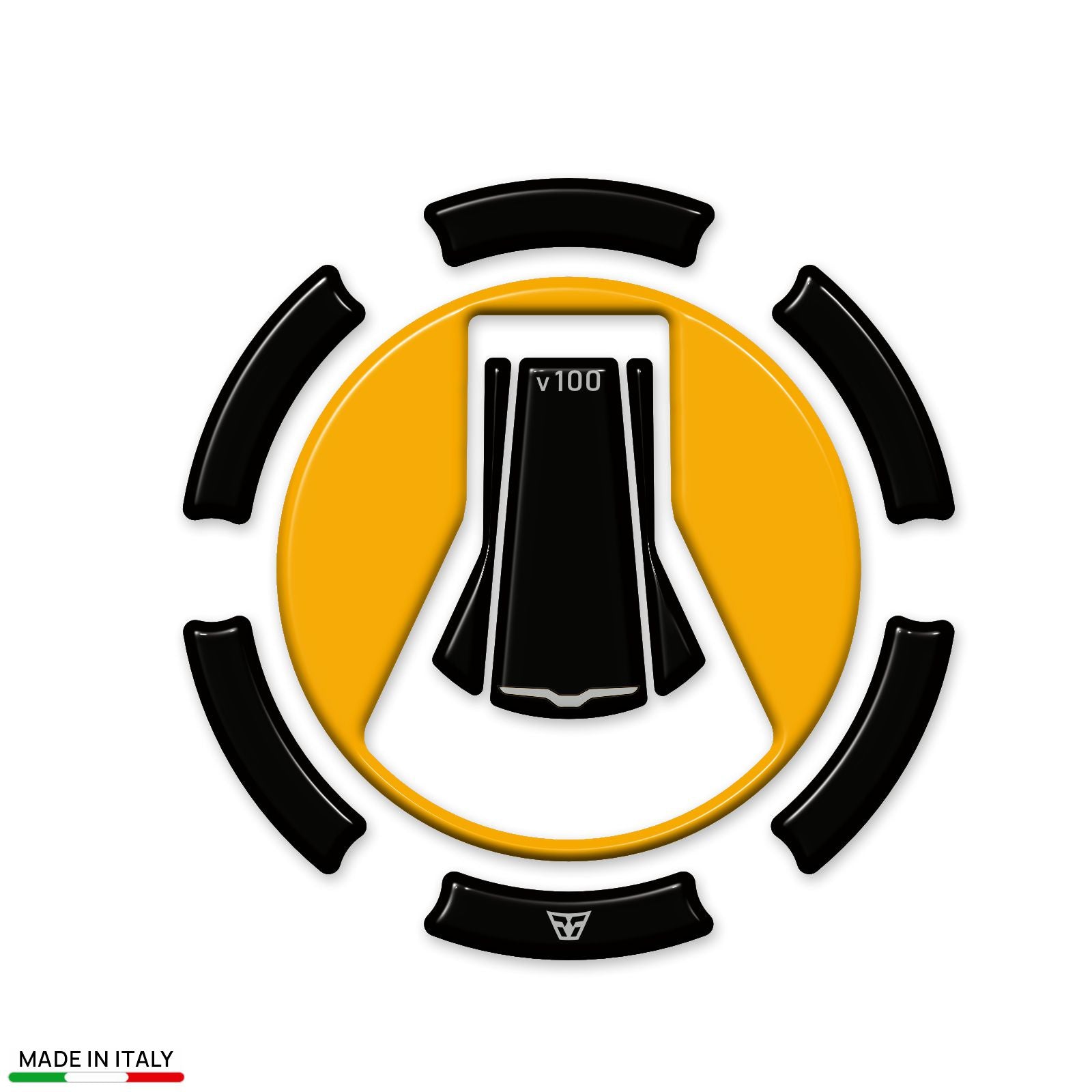 Resin Bike 3D Motorcycle Stickers - Fuel Cap | Moto Guzzi Stelvio 2024>2026 - Pyramid Motorcycle Accessories