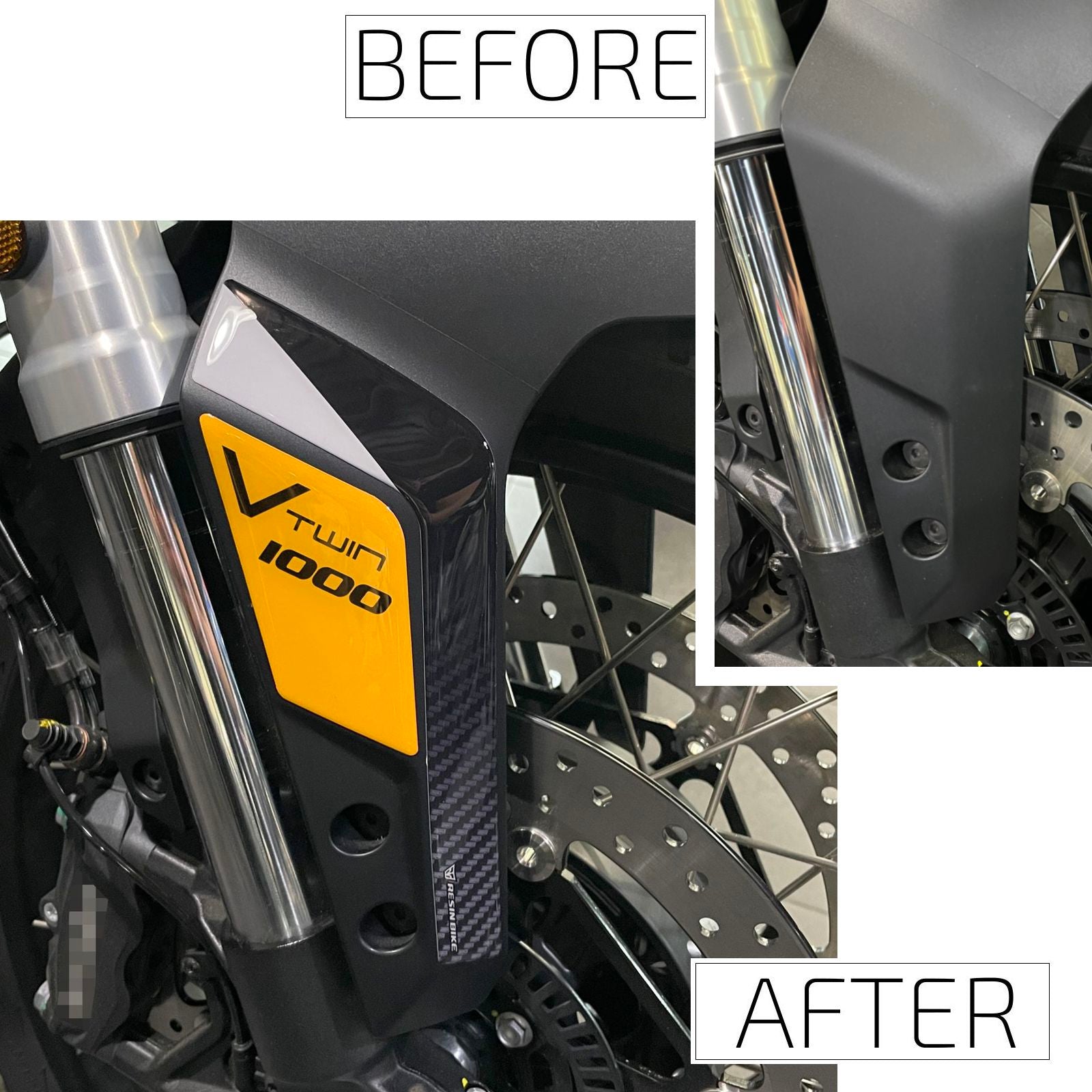 Resin Bike 3D Motorcycle Stickers - Side Panels | Moto Guzzi Stelvio 2024>2026 RB-1000795200004 - Pyramid Motorcycle Accessories