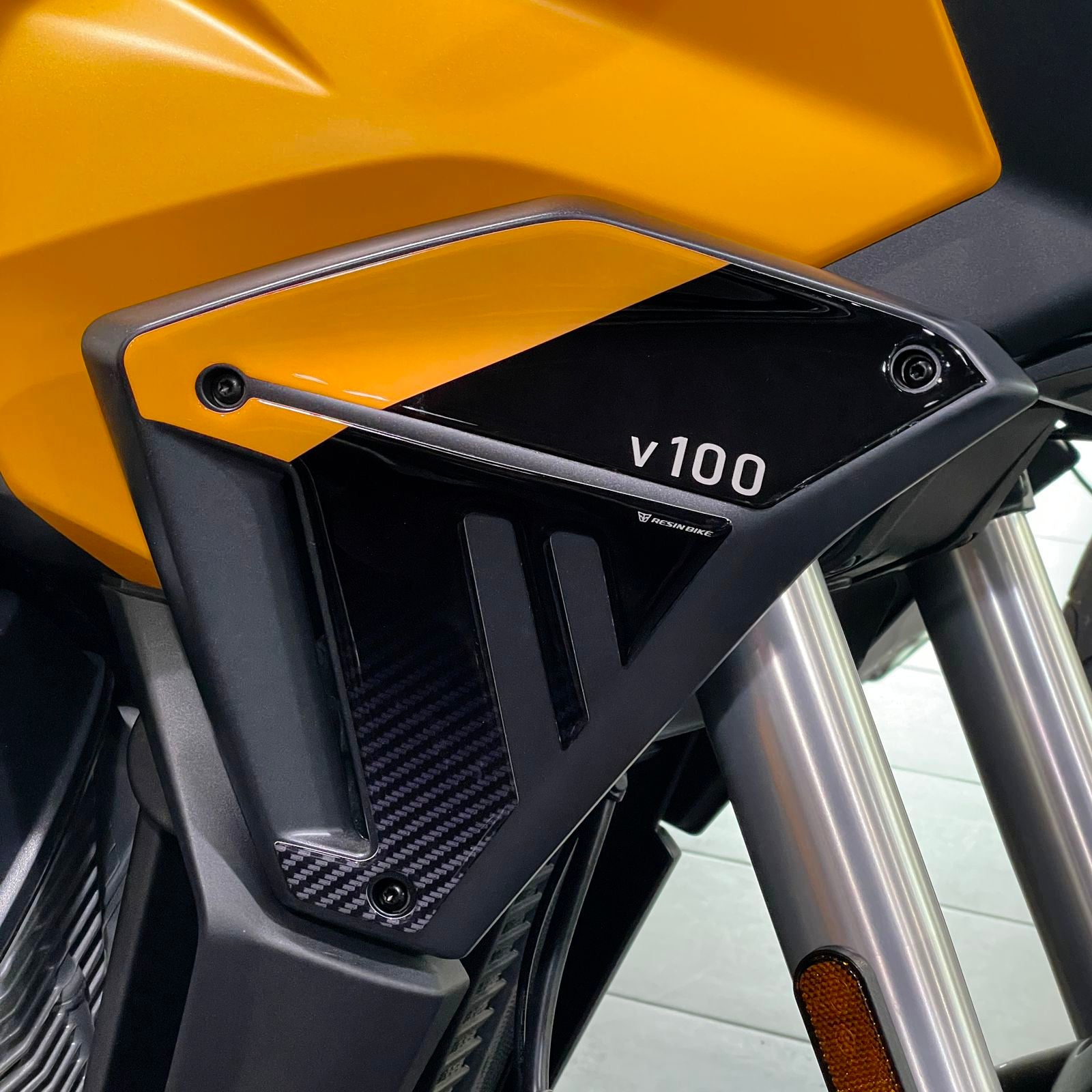 Resin Bike 3D Motorcycle Stickers - Side Panels | Moto Guzzi Stelvio 2024>2026 RB-1000795500005 - Pyramid Motorcycle Accessories