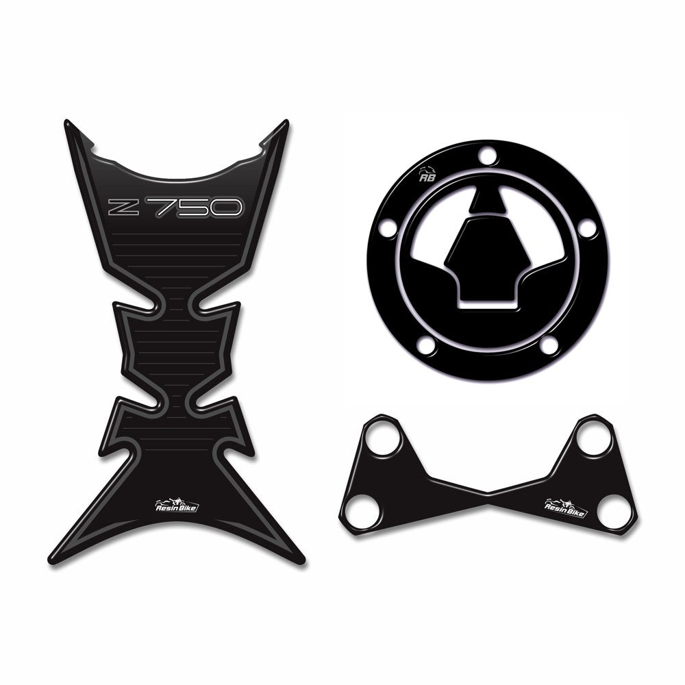 Resin Bike 3D Motorcycle Stickers - Tank Pad | Kawasaki Z 750 2006>2012 RB-B7X02210ย -ย ย Pyramid Motorcycle Accessories
