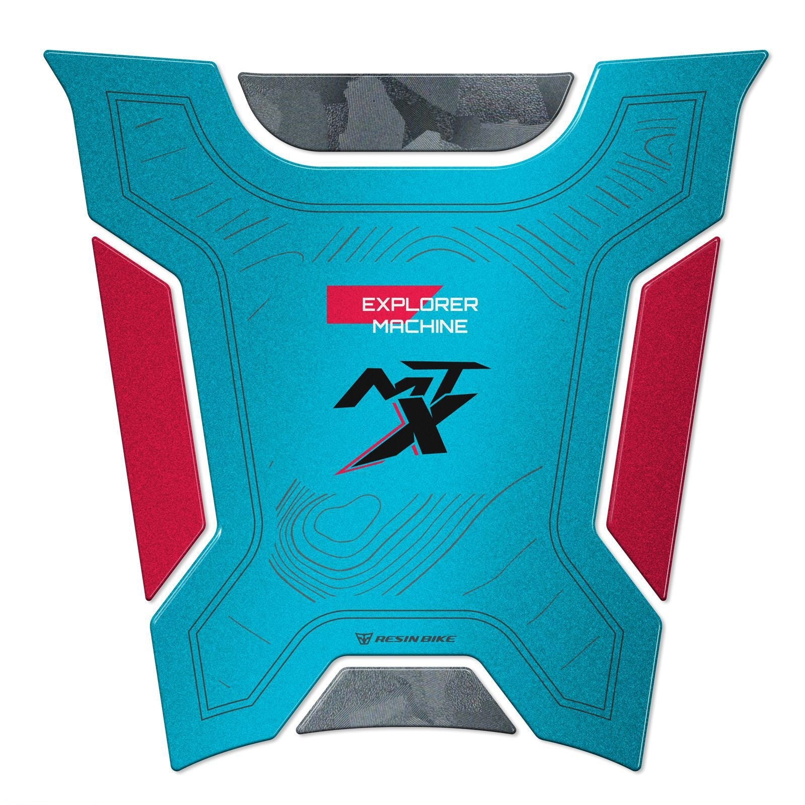 Resin Bike 3D Motorcycle Stickers - Tank Pad | CFMoto 800MT-X 2025>2026 RB-1000797800004 - Pyramid Motorcycle Accessories