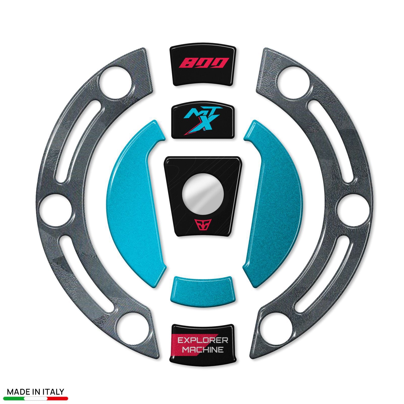 Resin Bike 3D Motorcycle Stickers - Fuel Cap | CFMoto 800MT-X 2025>2026 - Pyramid Motorcycle Accessories