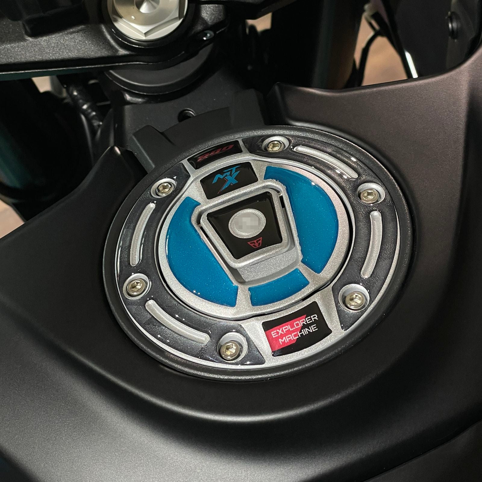 Resin Bike 3D Motorcycle Stickers - Fuel Cap | CFMoto 800MT-X 2025>2026 - Pyramid Motorcycle Accessories